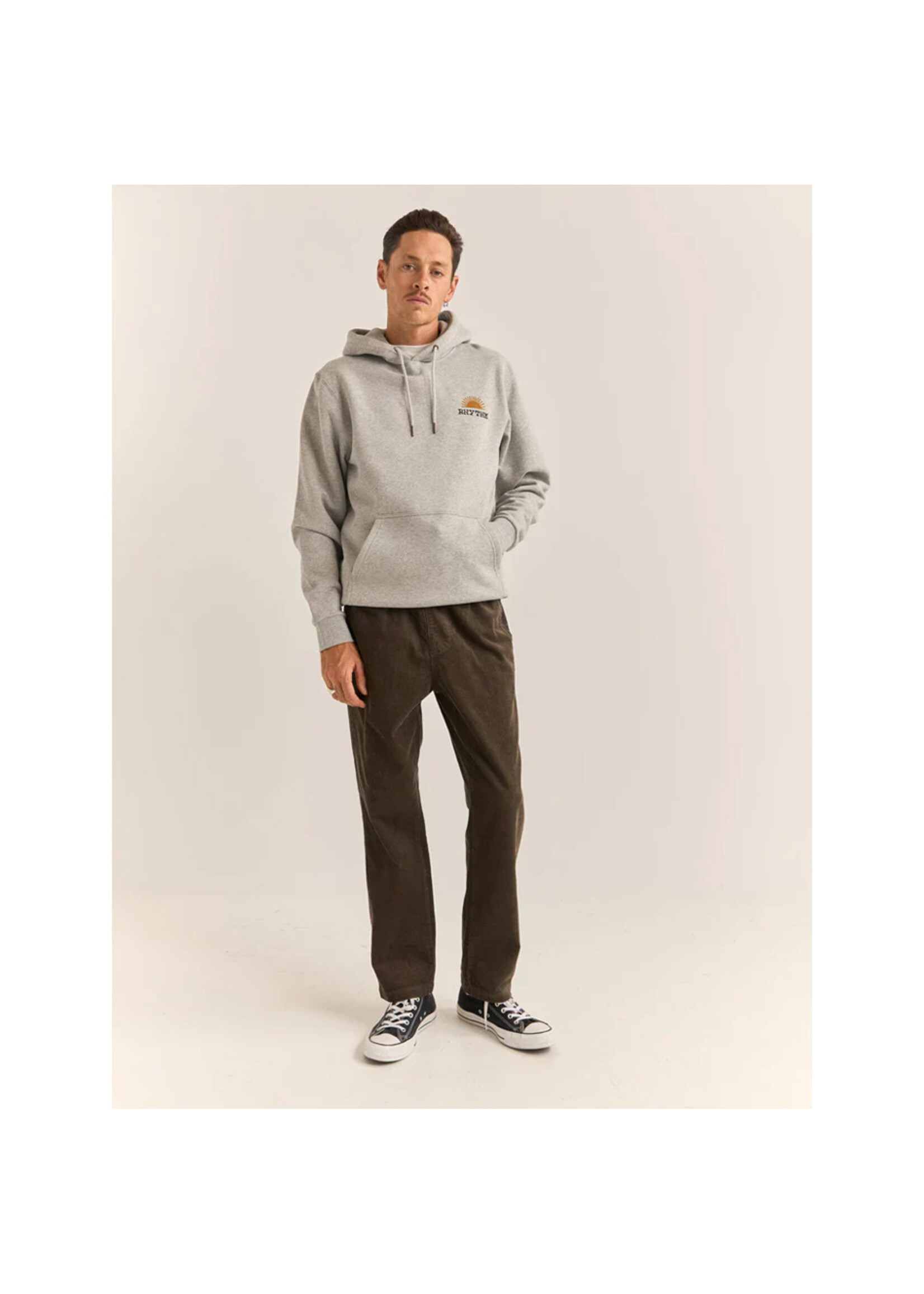 RHYTHM Chandail à capuchon AWAKE FLEECE HOOD / Grey heather (Homme)