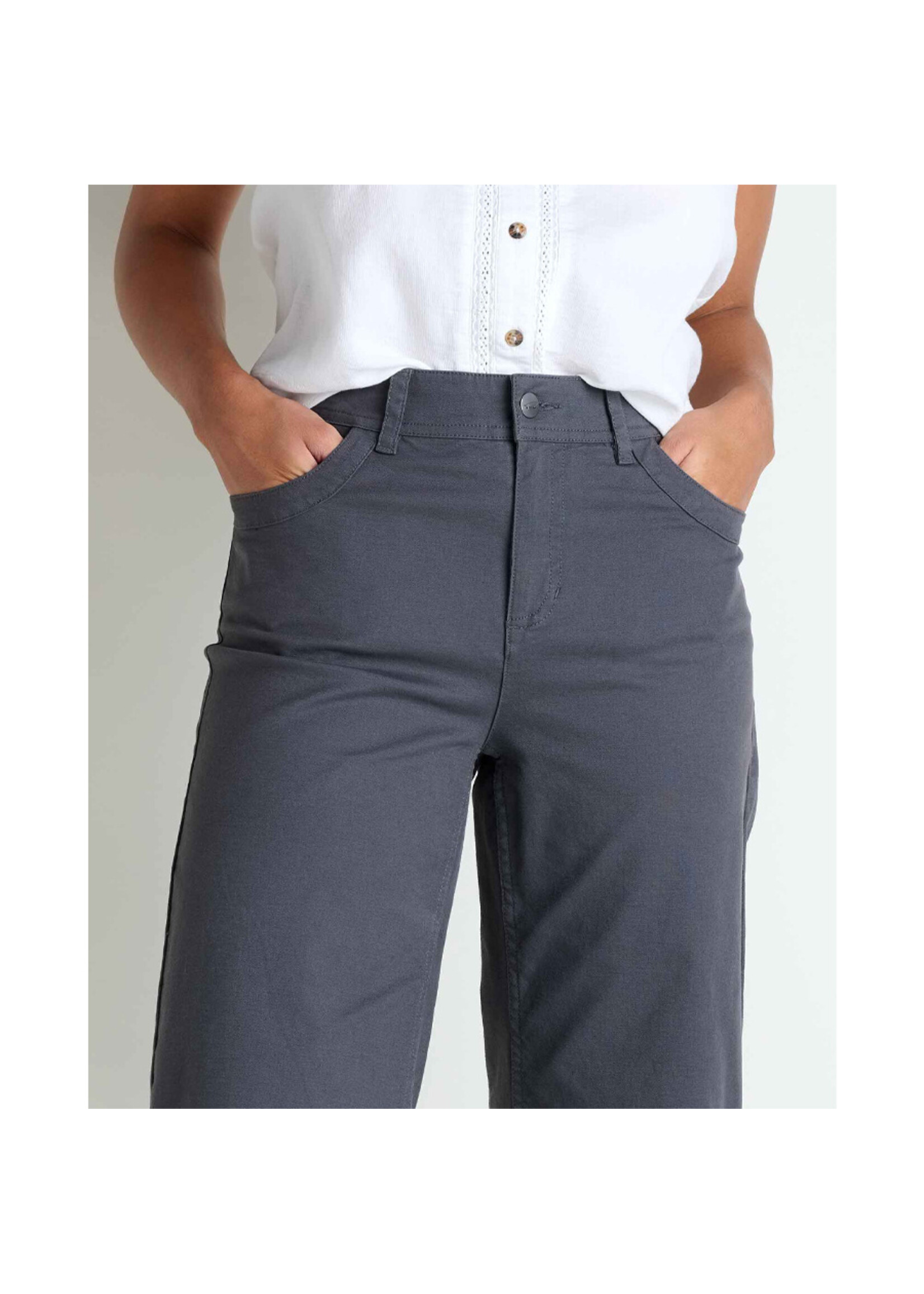 TOAD & CO Pantalon EARTHWORK WIDE LEG / Soot (Femme)