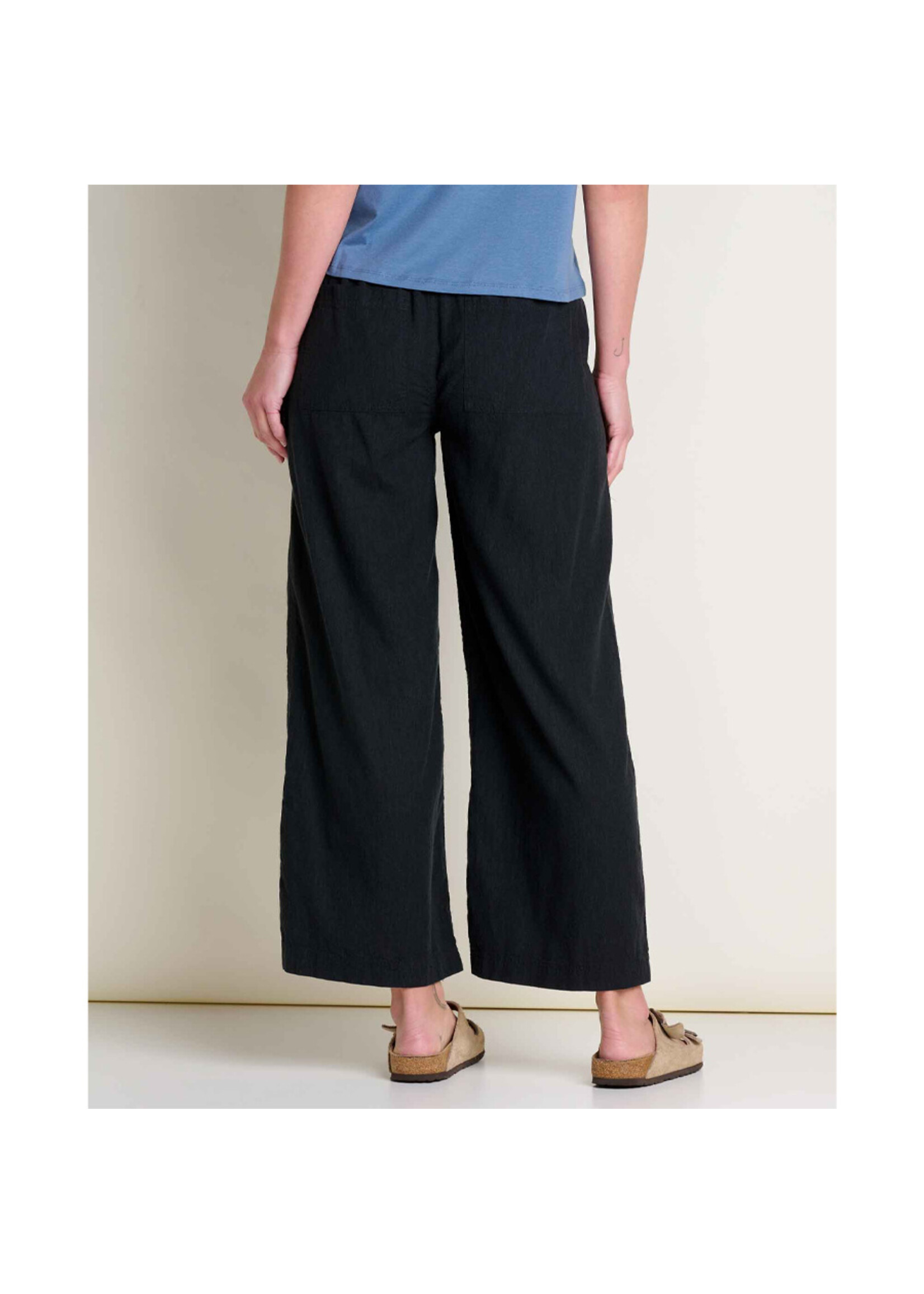 TOAD & CO Pantalon TAJ HEMP WIDE LEG / Noir (Femme)