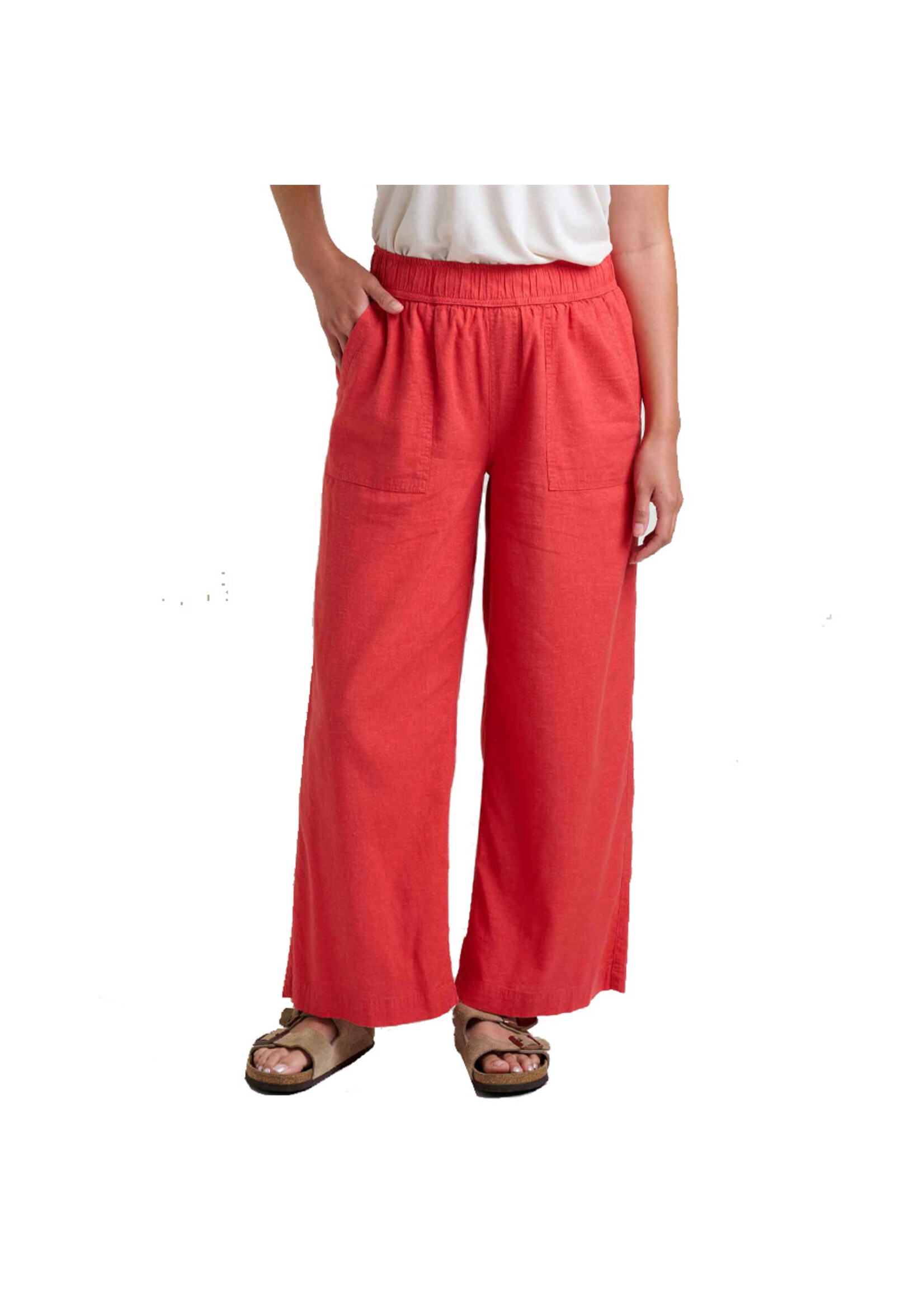 TOAD & CO Pantalon TAJ HEMP WIDE LEG / Salamander (Femme)
