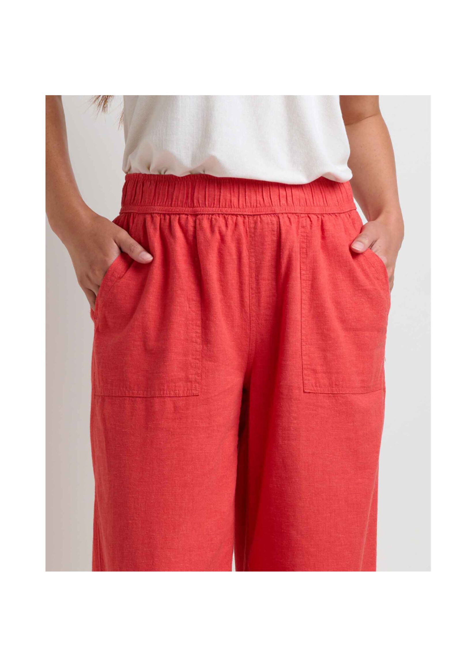TOAD & CO Pantalon TAJ HEMP WIDE LEG / Salamander (Femme)