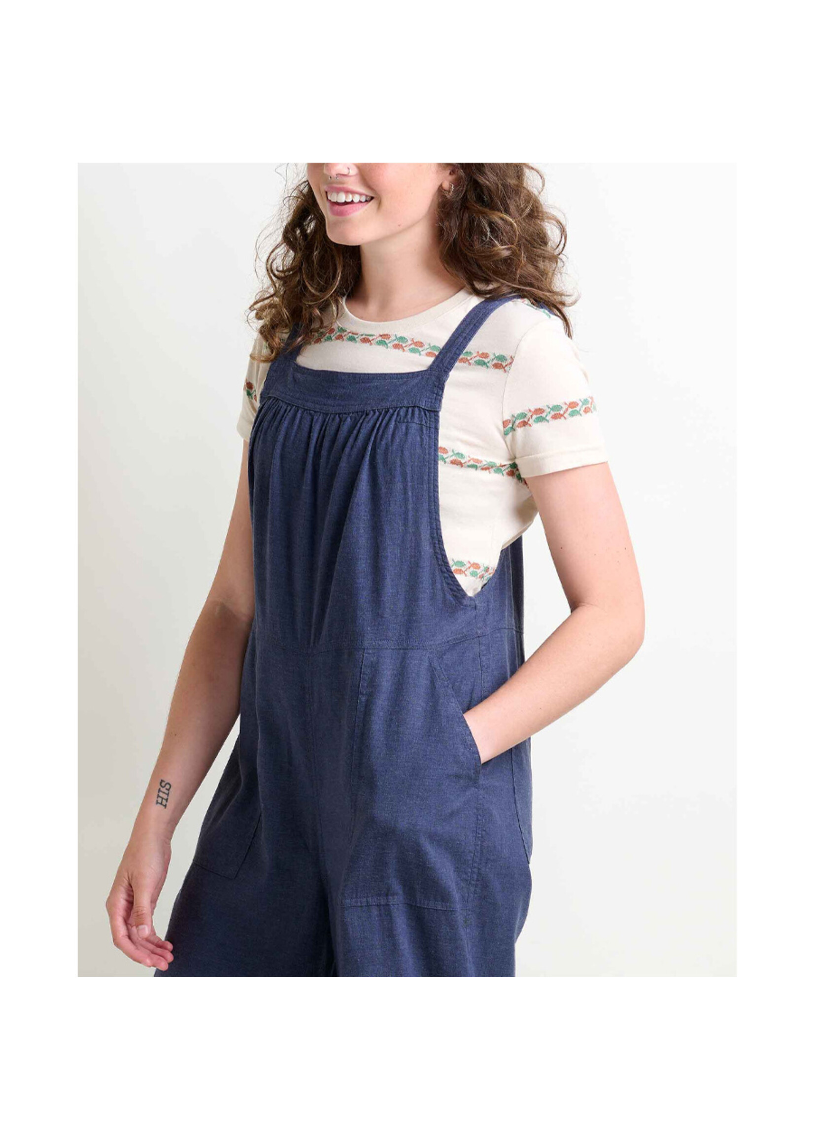 TOAD & CO Pantalon TAJ HEMP OVERALL / Navy (Femme)