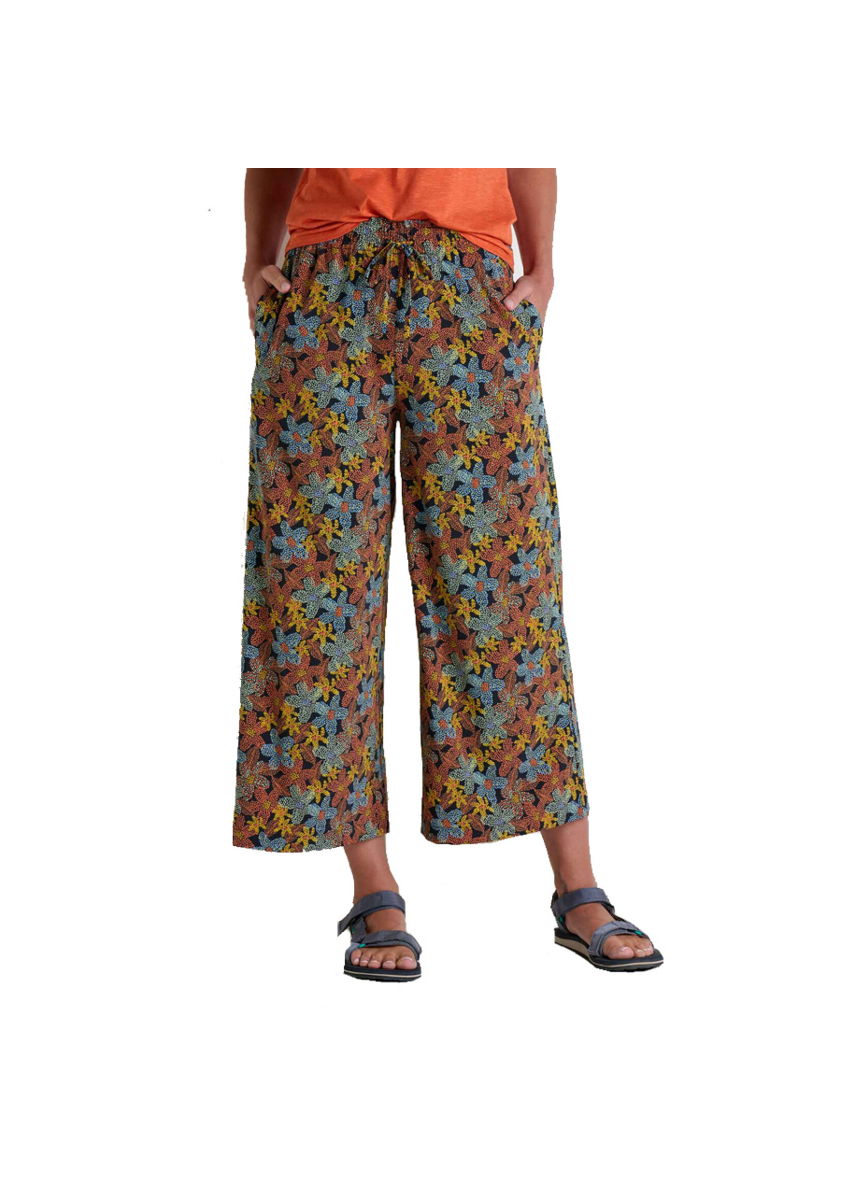 TOAD & CO Pantalon SUNKISSED WIDE LEG / Black floral dot print (Femme)