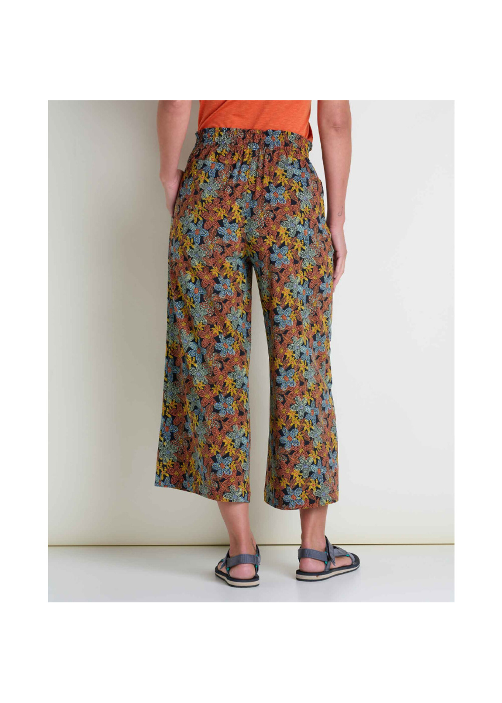 TOAD & CO Pantalon SUNKISSED WIDE LEG / Black floral dot print (Femme)