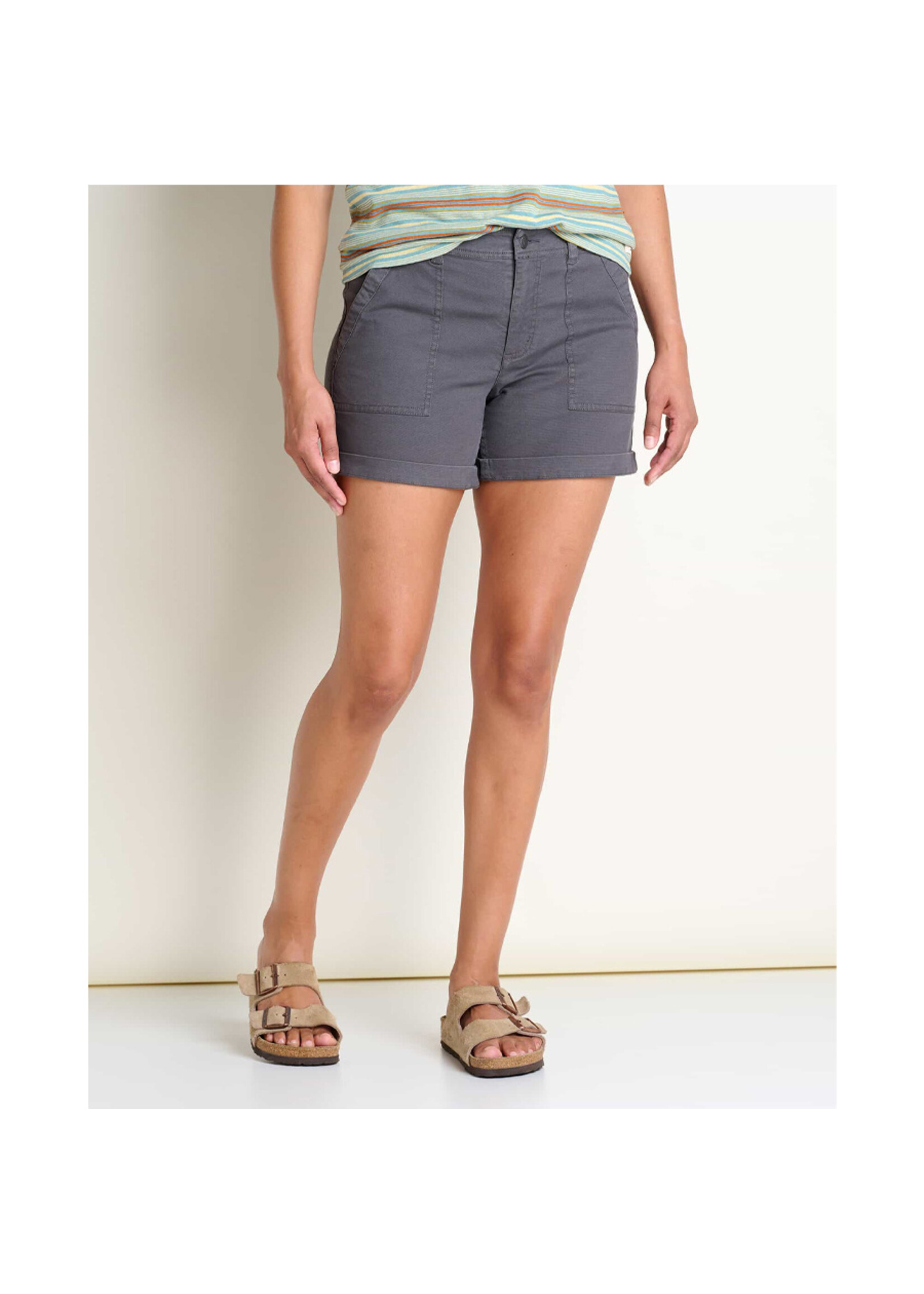 TOAD & CO Short EARTHWORKS CAMP / Soot (Femme)