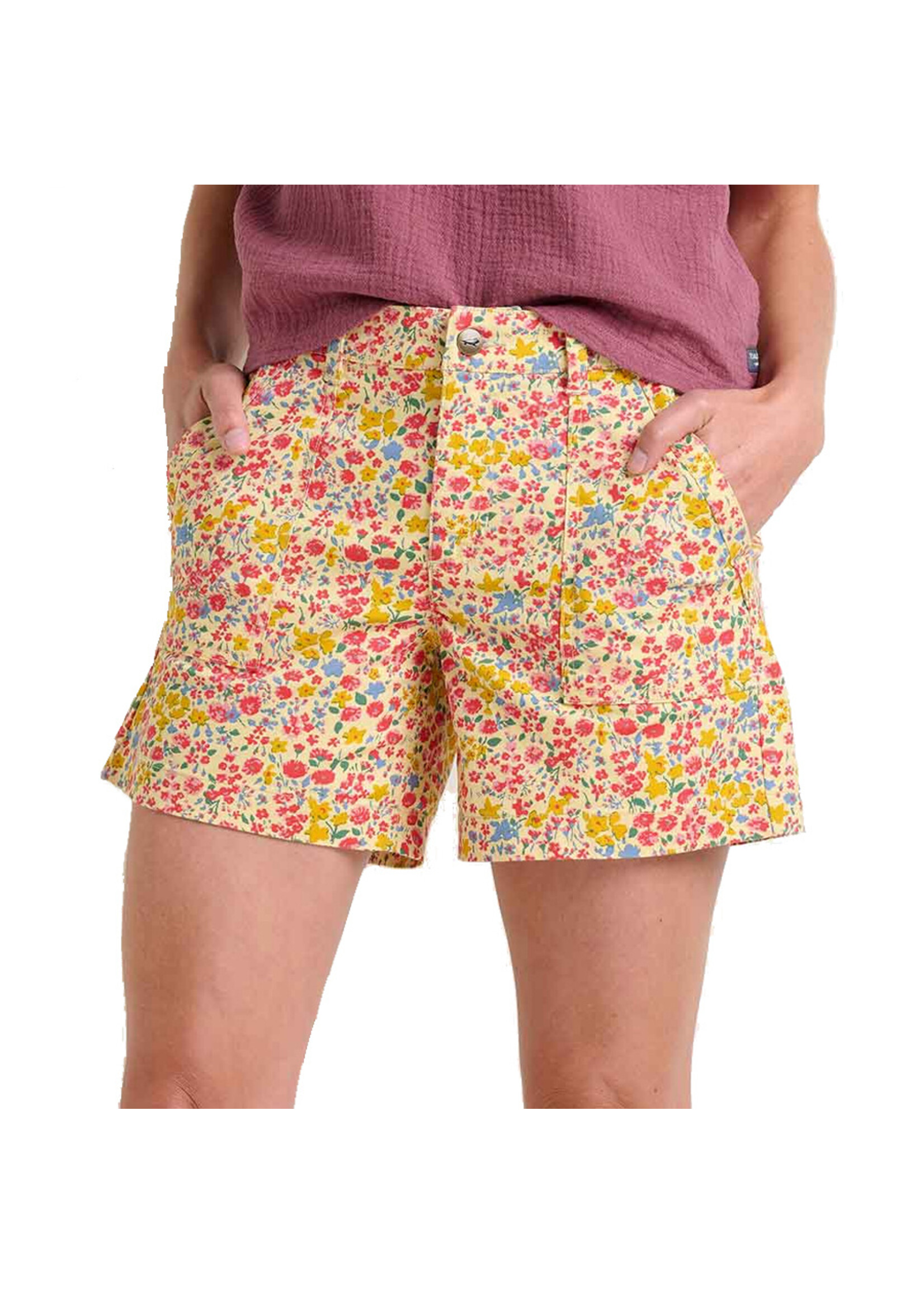 TOAD & CO Short EARTHWORKS CAMP / Straw ditsy print (Femme)