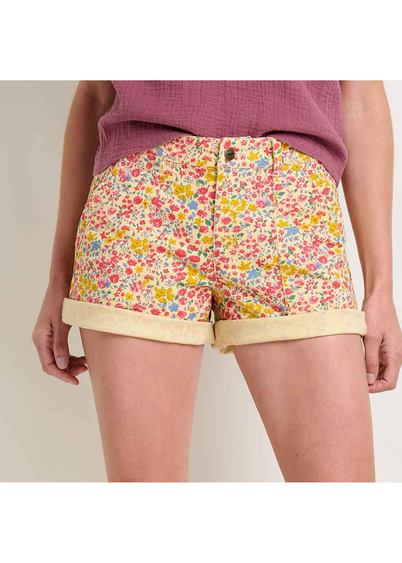 TOAD & CO Short EARTHWORKS CAMP / Straw ditsy print (Femme)