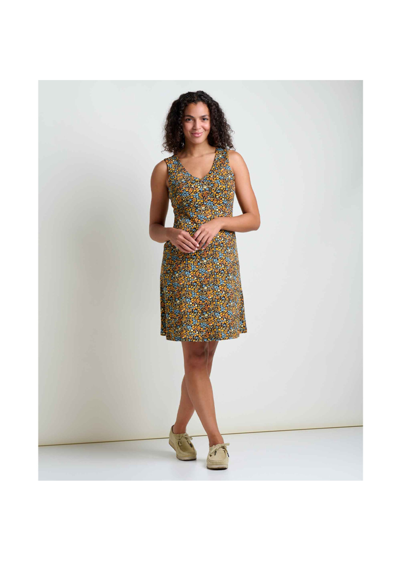 TOAD & CO Robe ROSEMARIE SL / Black ditsy print (Femme)