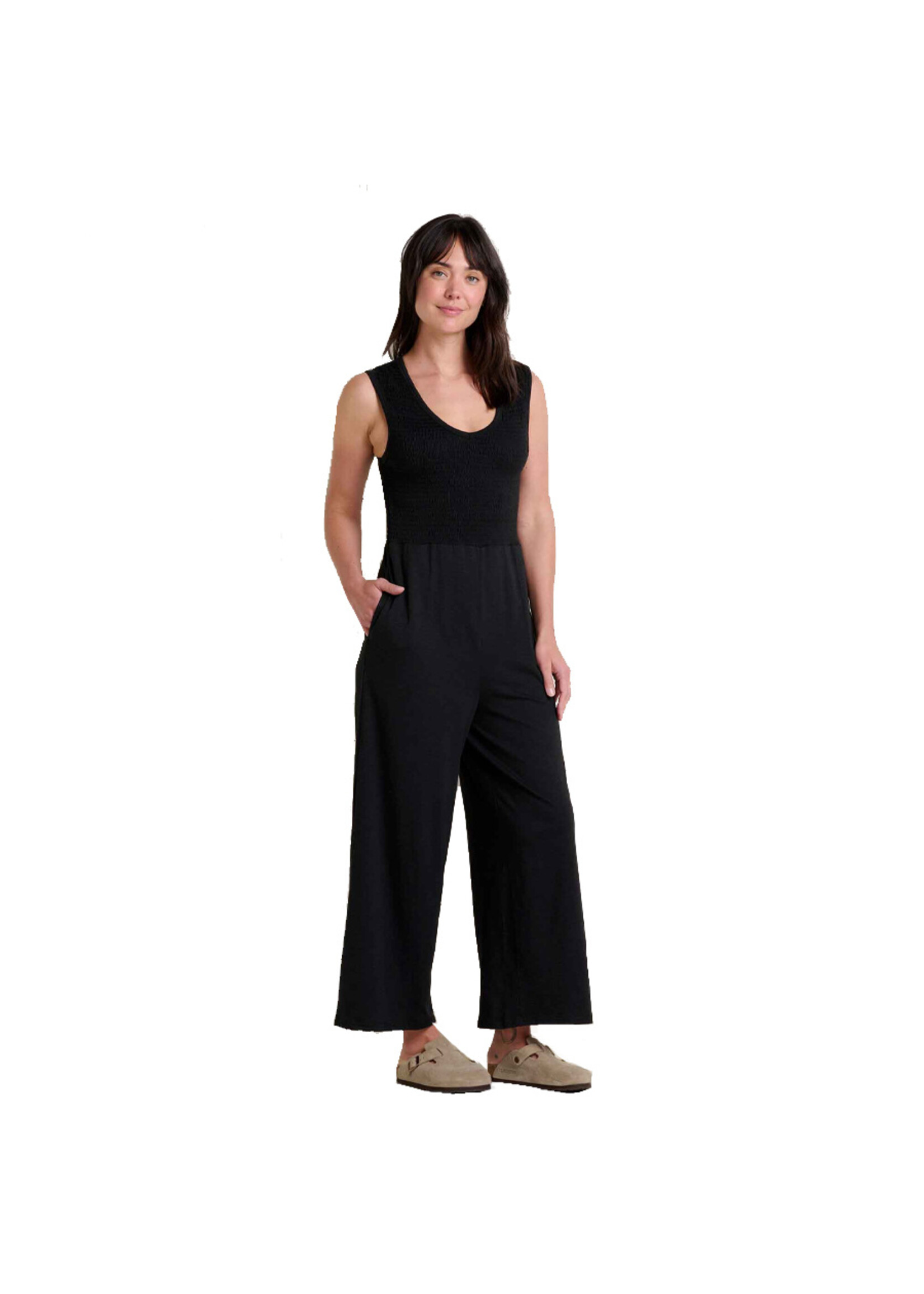 TOAD & CO Pantalon GEMINA SLEEVELESS JUMPSUIT / Noir (Femme)