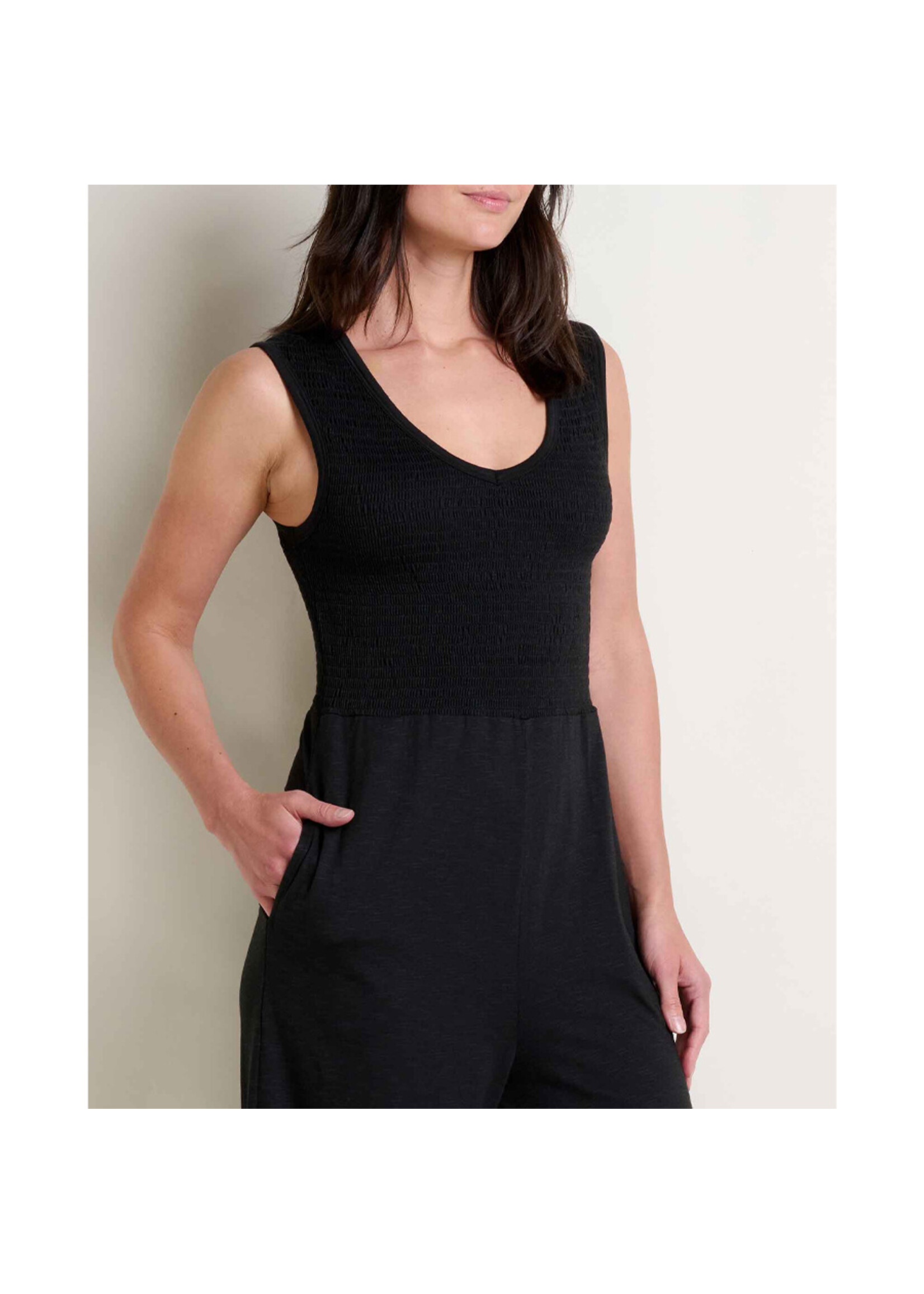 TOAD & CO Pantalon GEMINA SLEEVELESS JUMPSUIT / Noir (Femme)