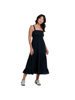 TOAD & CO Robe TAJ HEMP TIERED MIDI SL / Noir (Femme)
