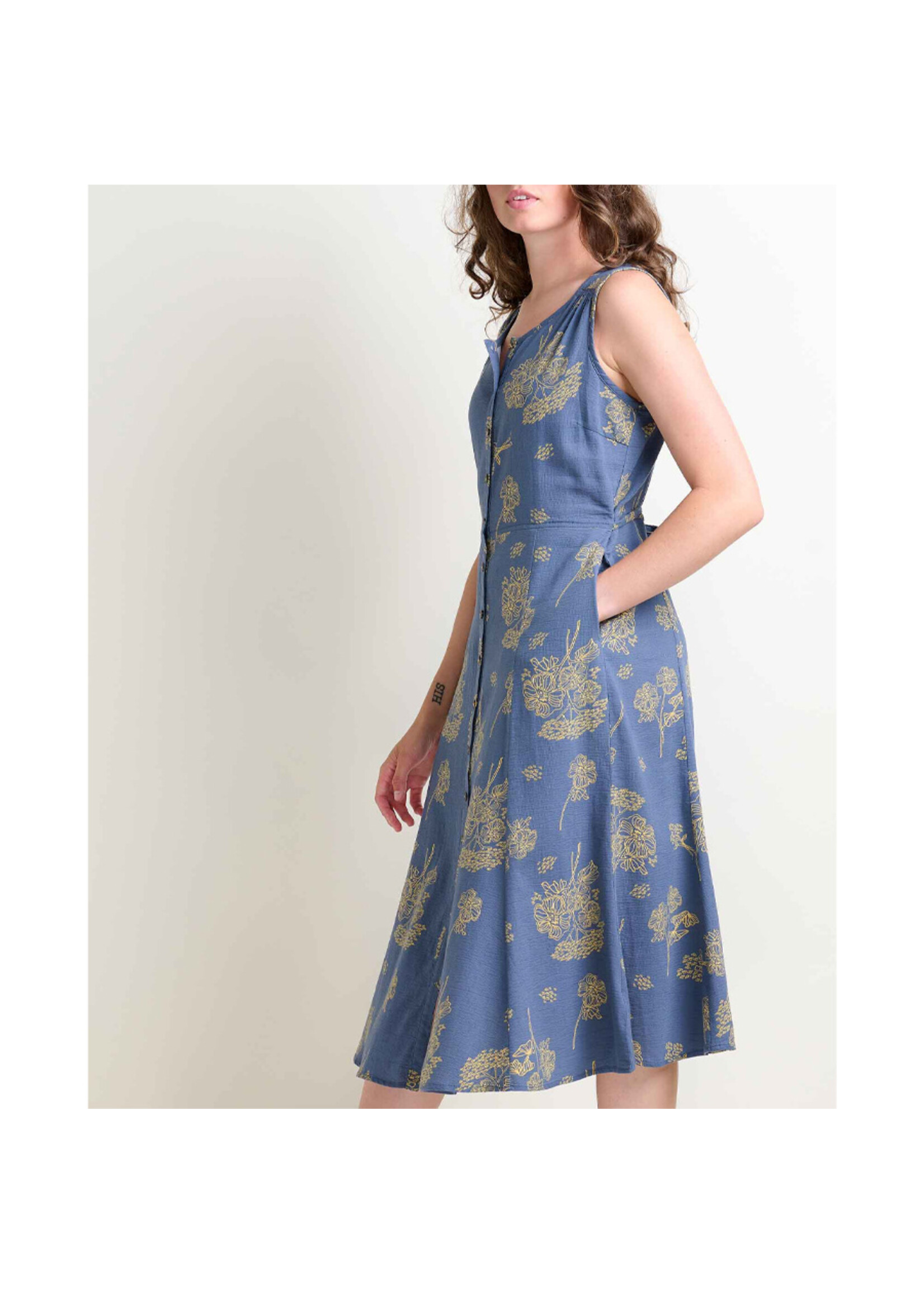 TOAD & CO Robe MANZANA MIDI SL / North shore bouquet print (Femme)