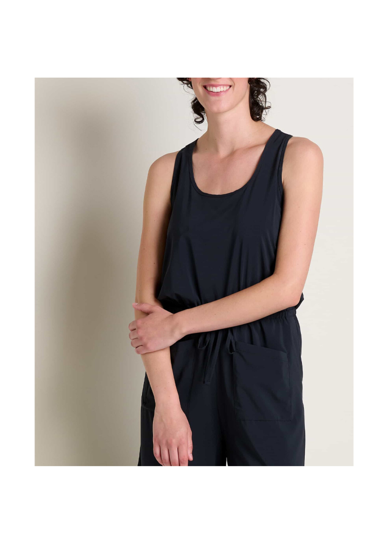 TOAD & CO Robe SUNKISSED LIVVY SL JUMPSUIT / Noir (Femme)