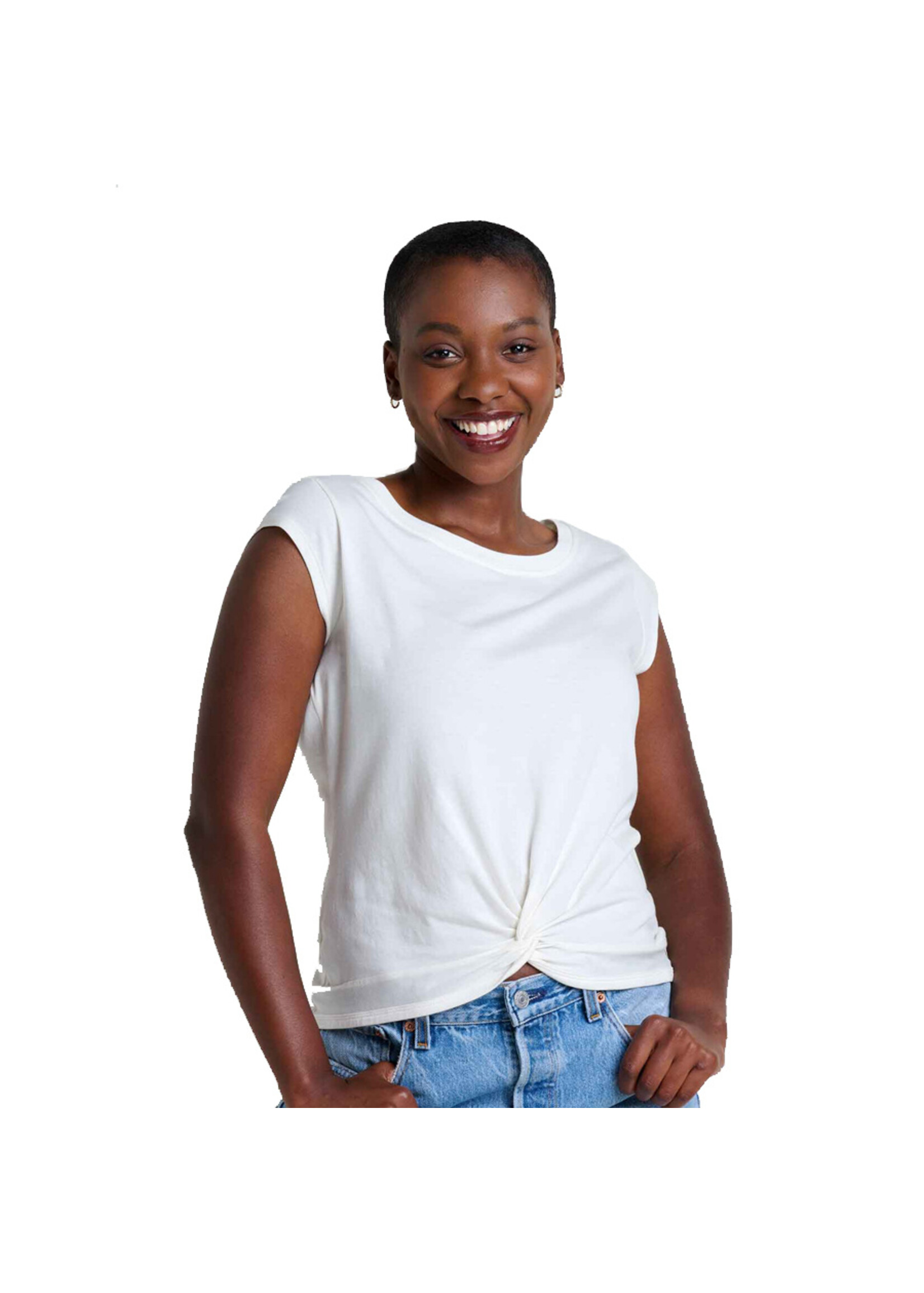 TOAD & CO T-shirt ANZA SS / Egret (Femme)