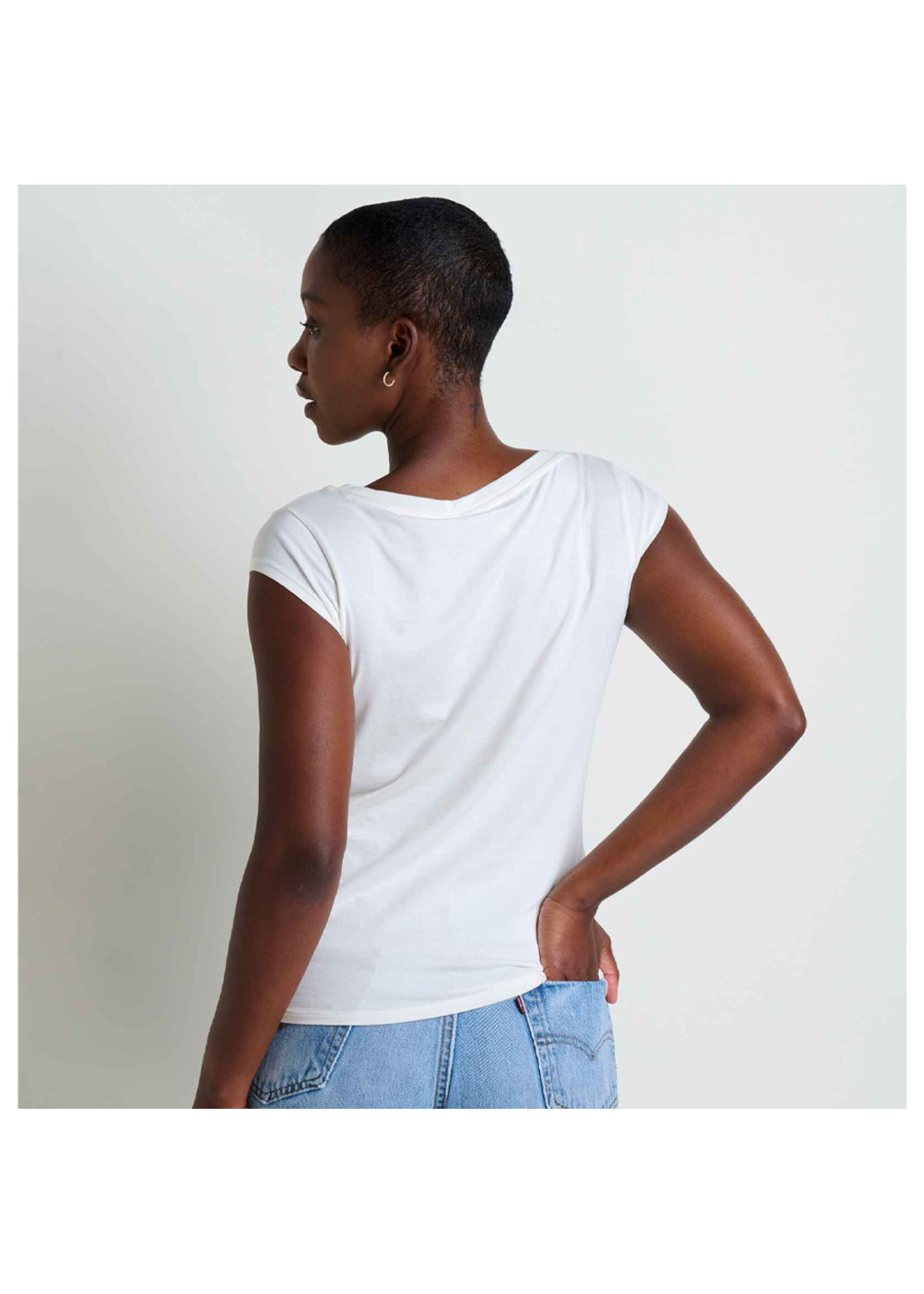 TOAD & CO T-shirt ANZA SS / Egret (Femme)