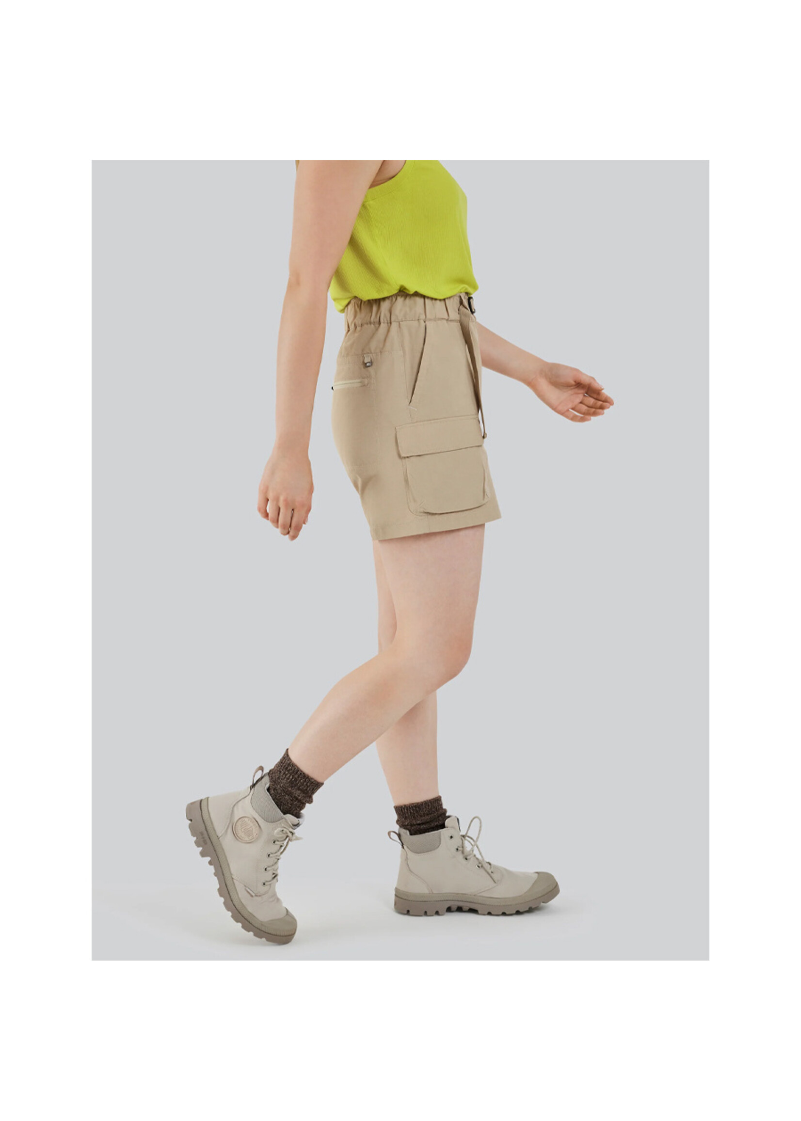 FIG Short NAHONI W/ BELT / Stone (Femme)