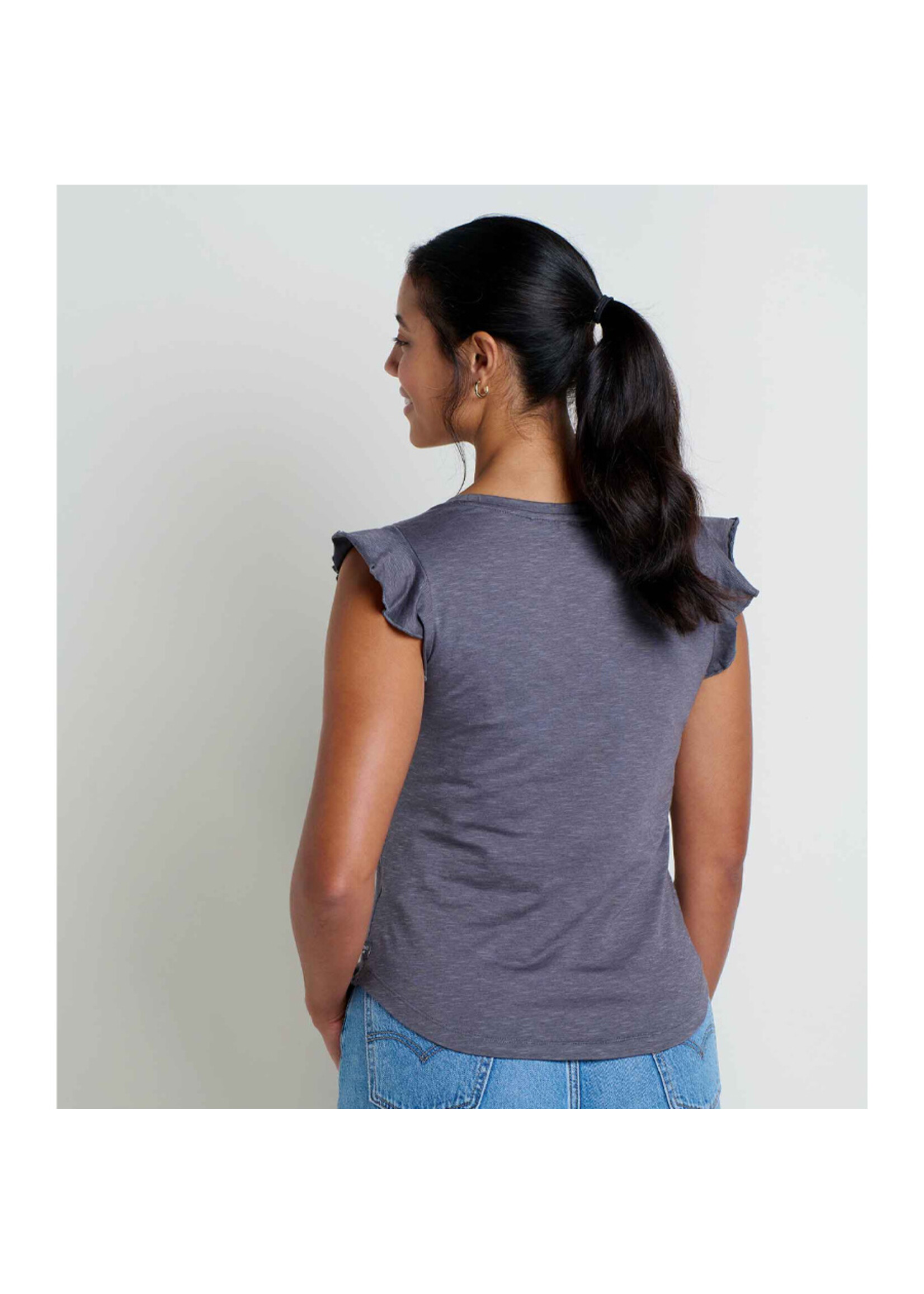 TOAD & CO T-shirt RUFFLITA / Iron (Femme)