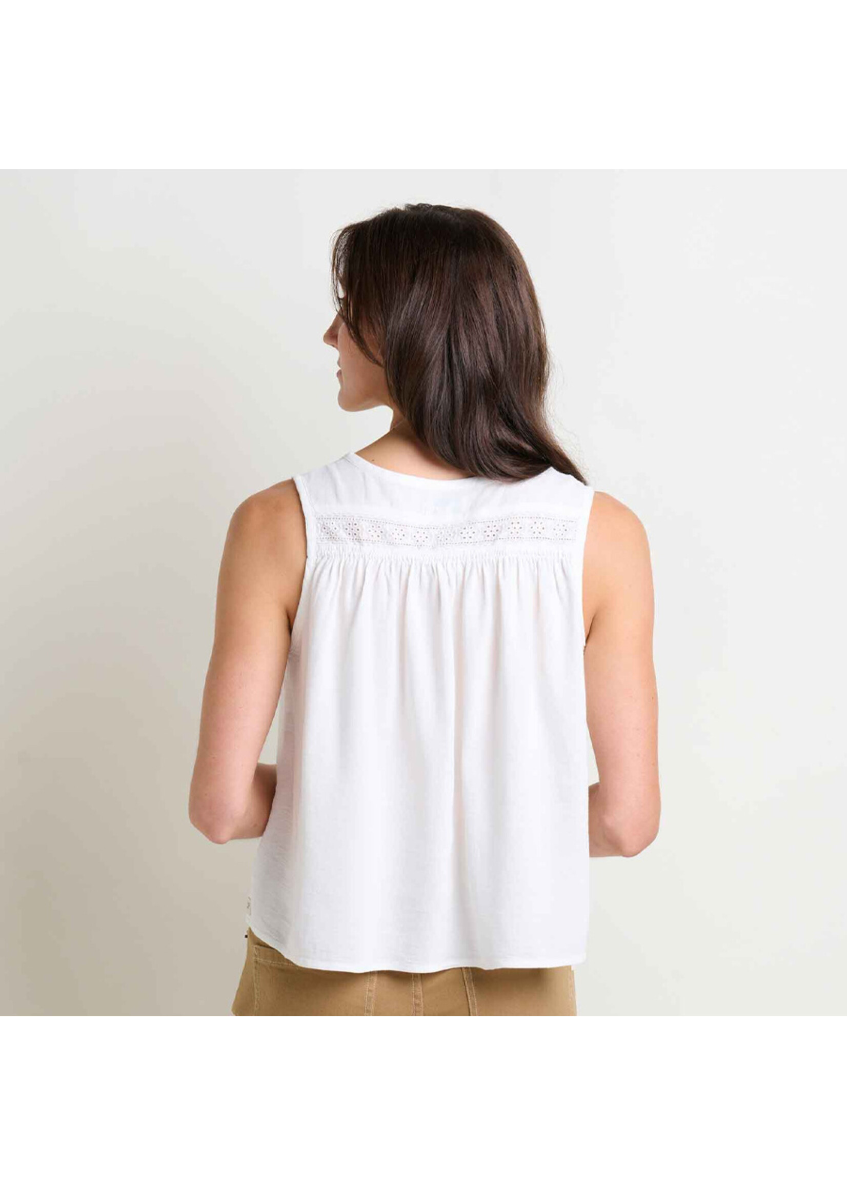 TOAD & CO Camisole MANZANA FRONT BUTTON / Egret (Femme)
