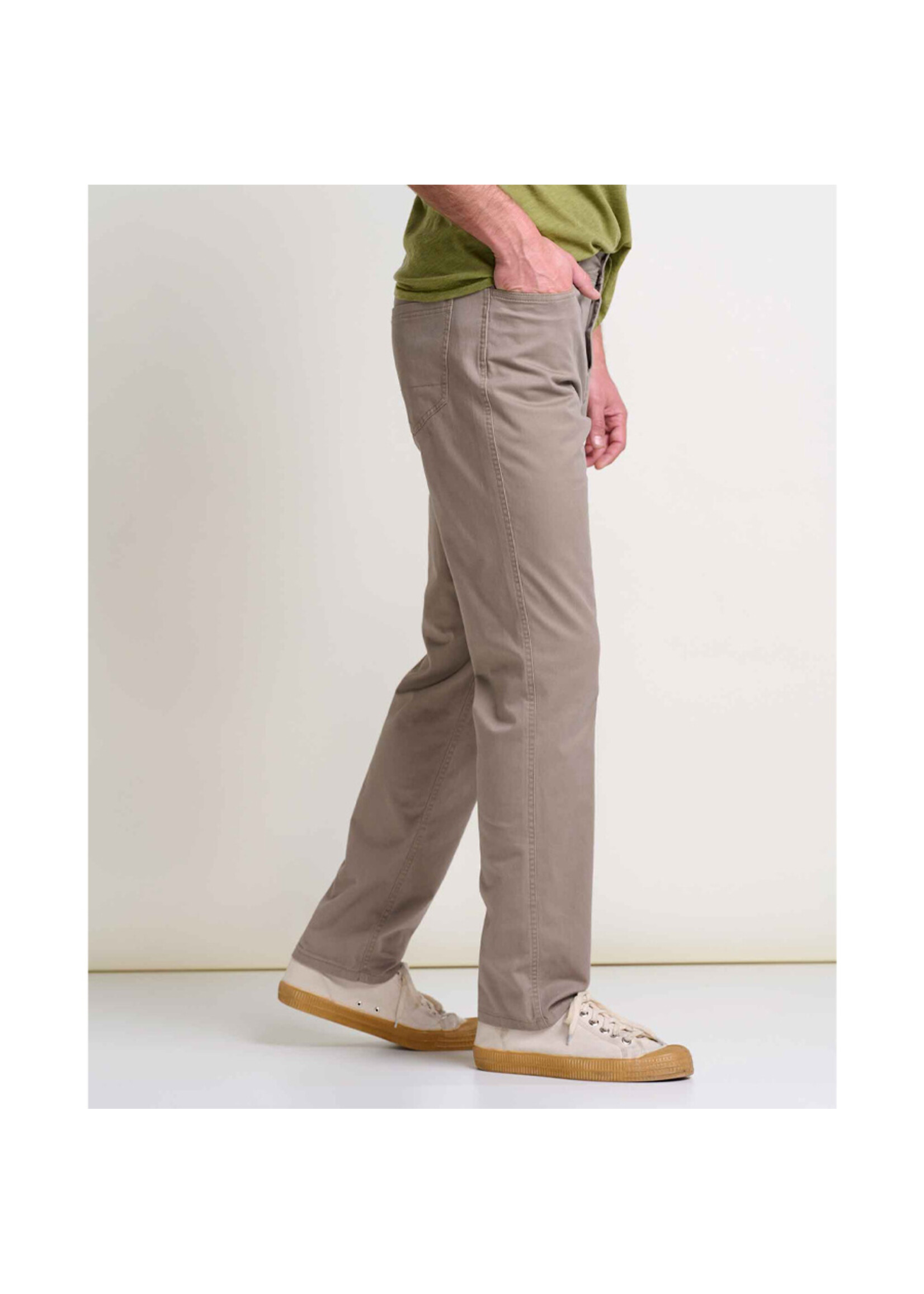 TOAD & CO Pantalon MISSION RIDGE 5 POCKET LEAN / Dark chino (Homme)