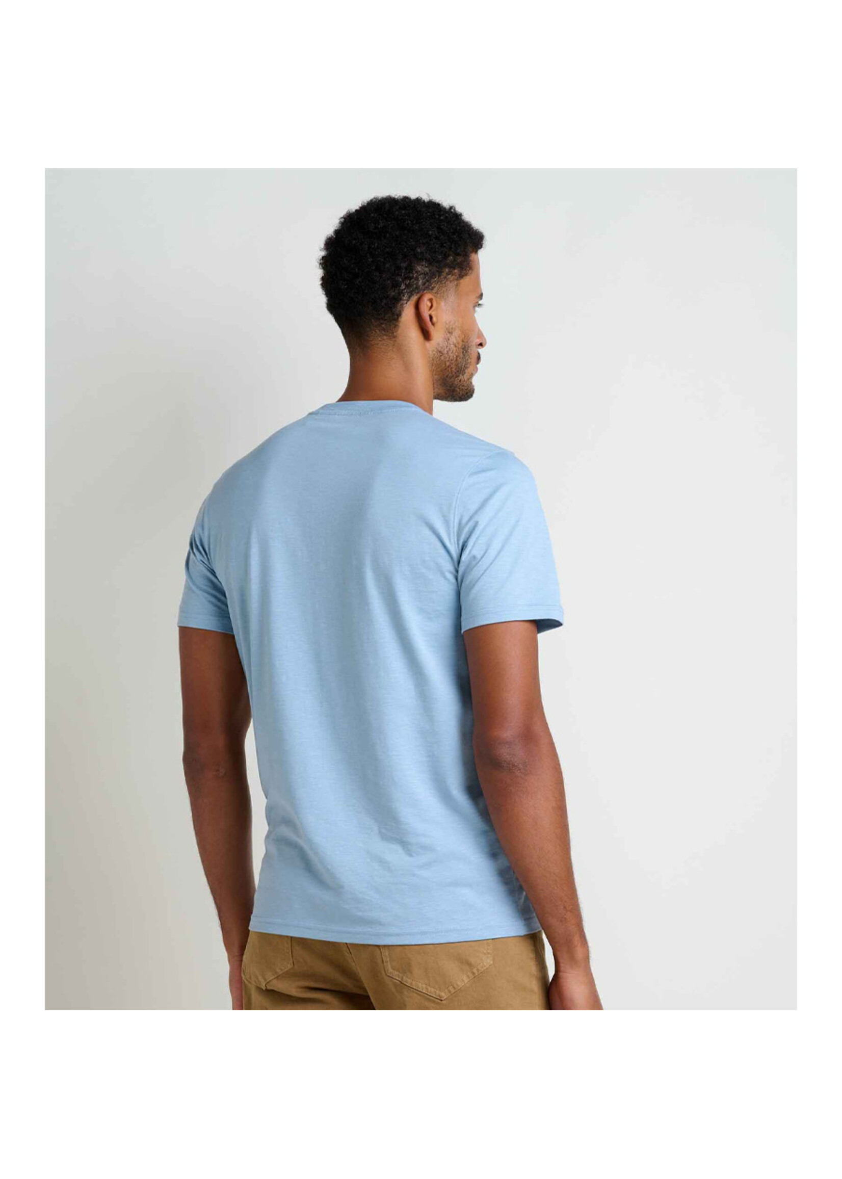 TOAD & CO T-shirt-TEMPO SS CREW / Weathered blue (Homme)