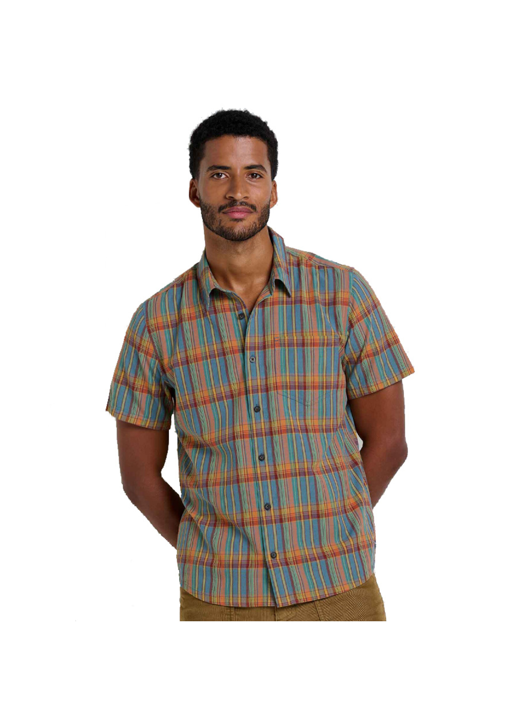 TOAD & CO Chemise AIRSCAPE SS / North shore plaid (Homme)