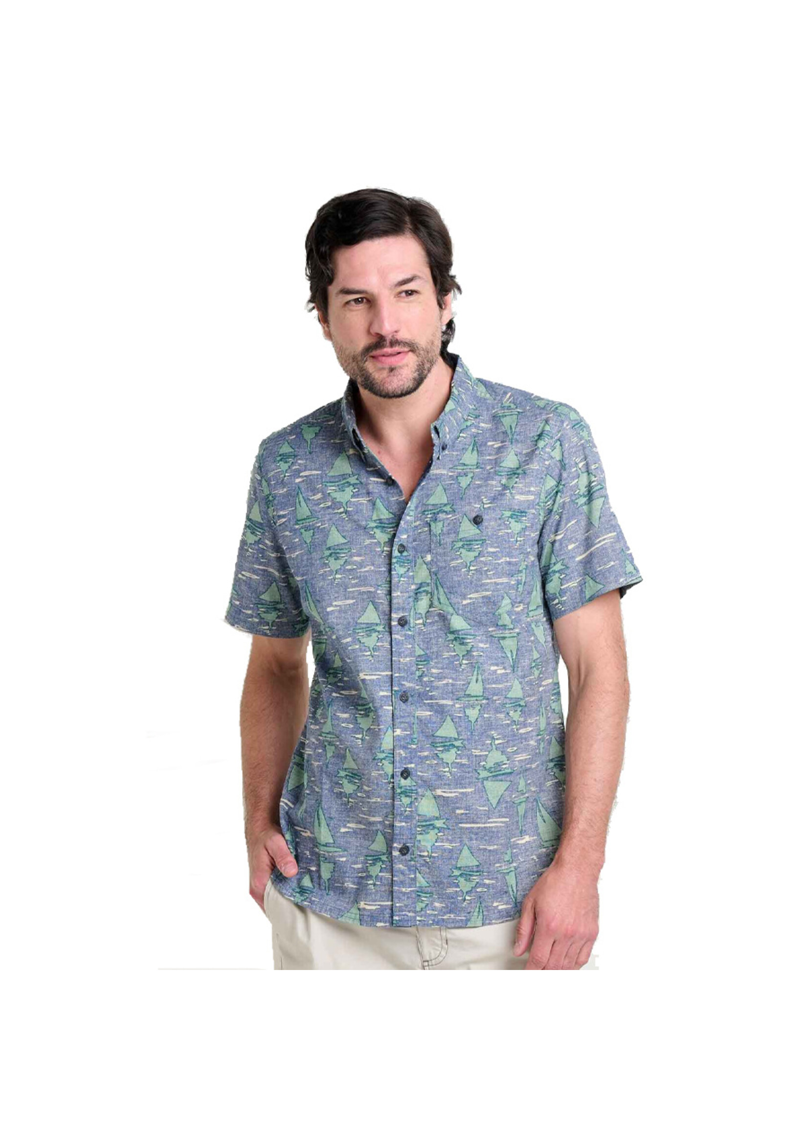 TOAD & CO Chemise MATTOCK SS / Blue shadow boat (Homme)