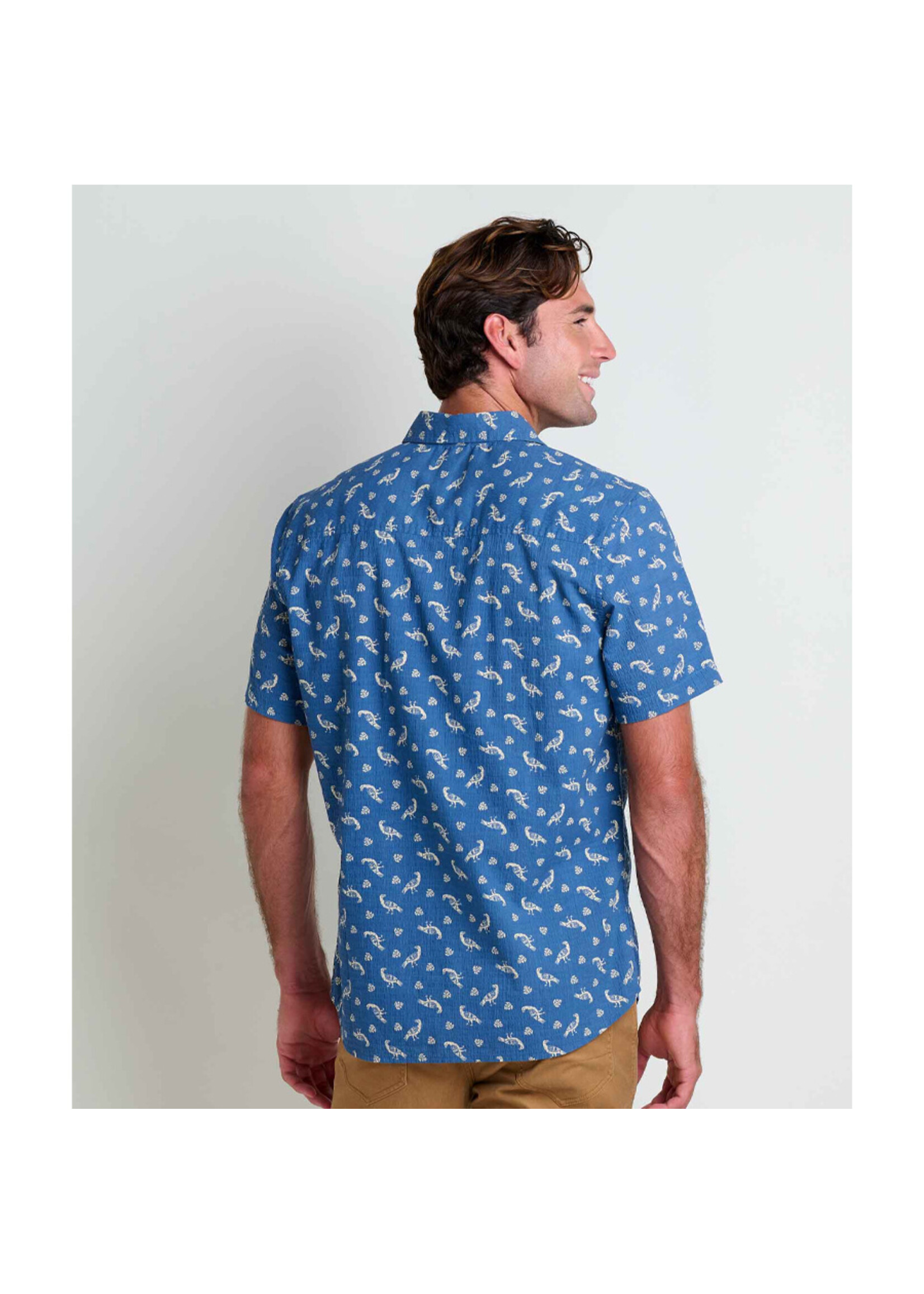 TOAD & CO Chemise FLETCHER SS / Pacific blue bird (Homme)