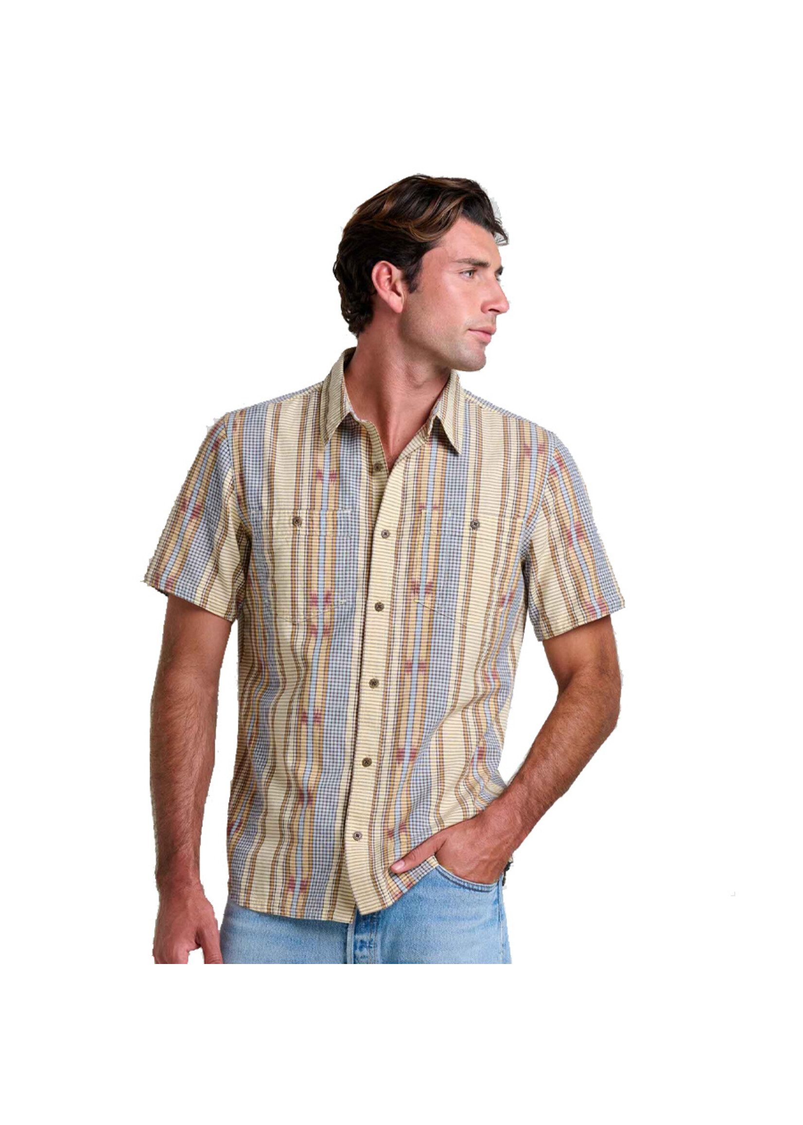 TOAD & CO Chemise SMYTHY SS / Barley (Homme)