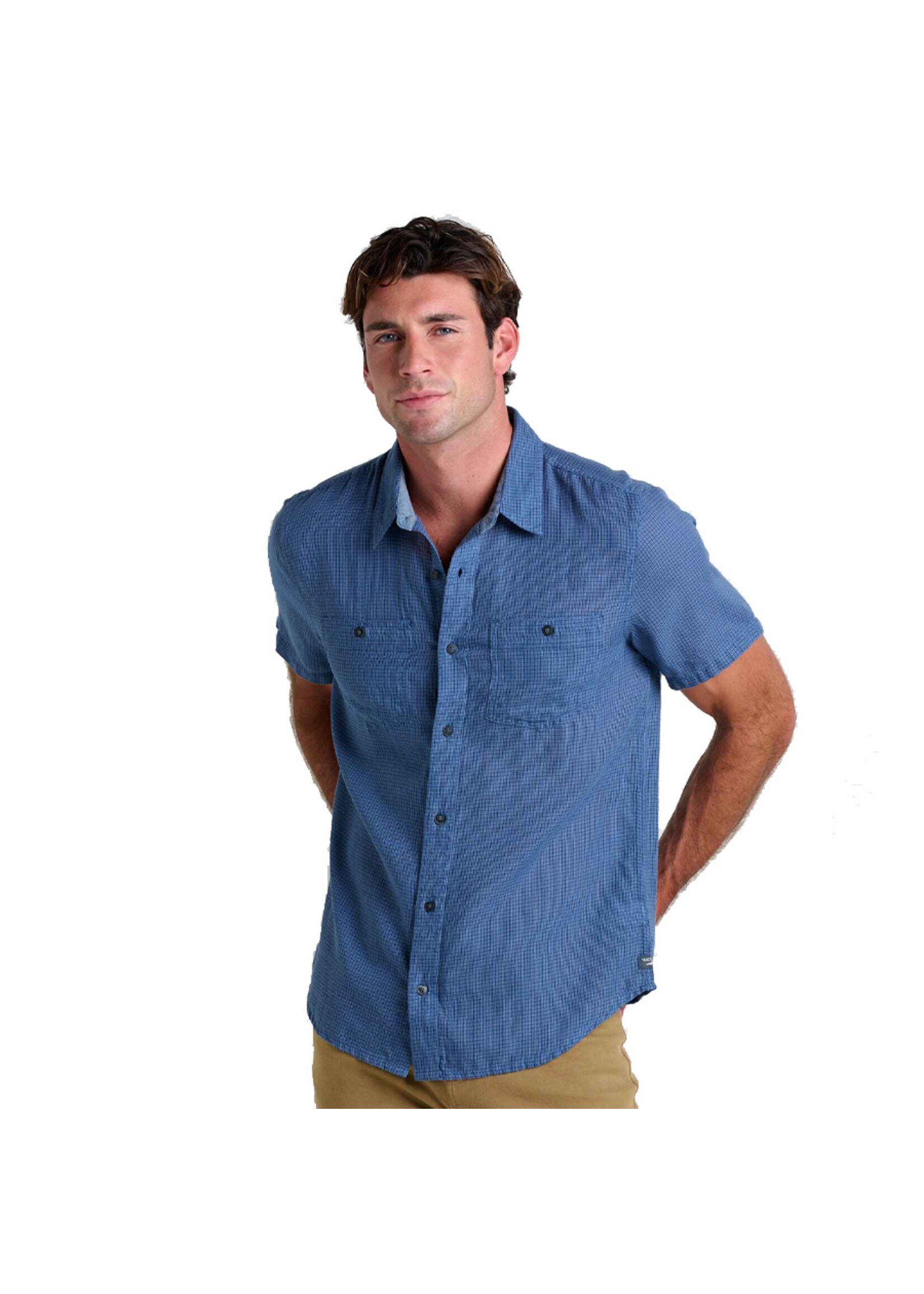 TOAD & CO Chemise HONCHO SS / High tide (Homme)
