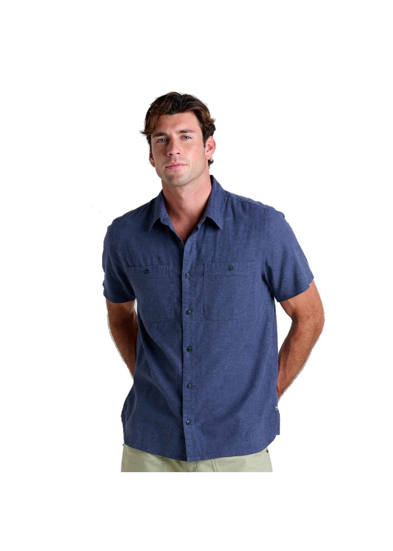 TOAD & CO Chemise TAJ HEMP SS / Navy (Homme)