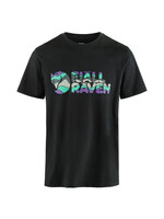 FJALL RAVEN T-shirt MULTICOLOR LOGO / Noir (Homme)