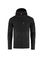 FJALL RAVEN Veste polaire à capuchon ABISKO TRAIL / Noir (Homme)