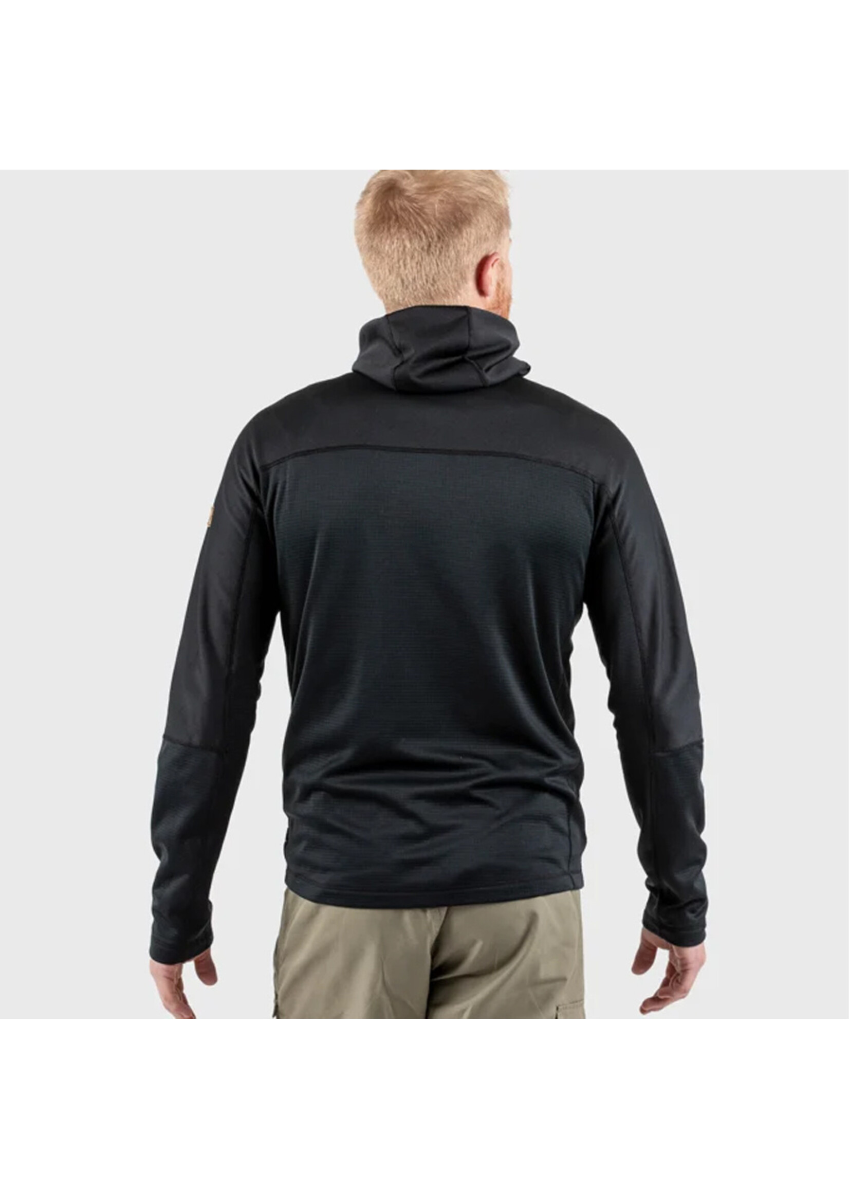 FJALL RAVEN Veste polaire à capuchon ABISKO TRAIL / Noir (Homme)