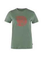FJALL RAVEN T-shirt ABISKO WOOL FOX / Patina Green-Terracotta (Femme)