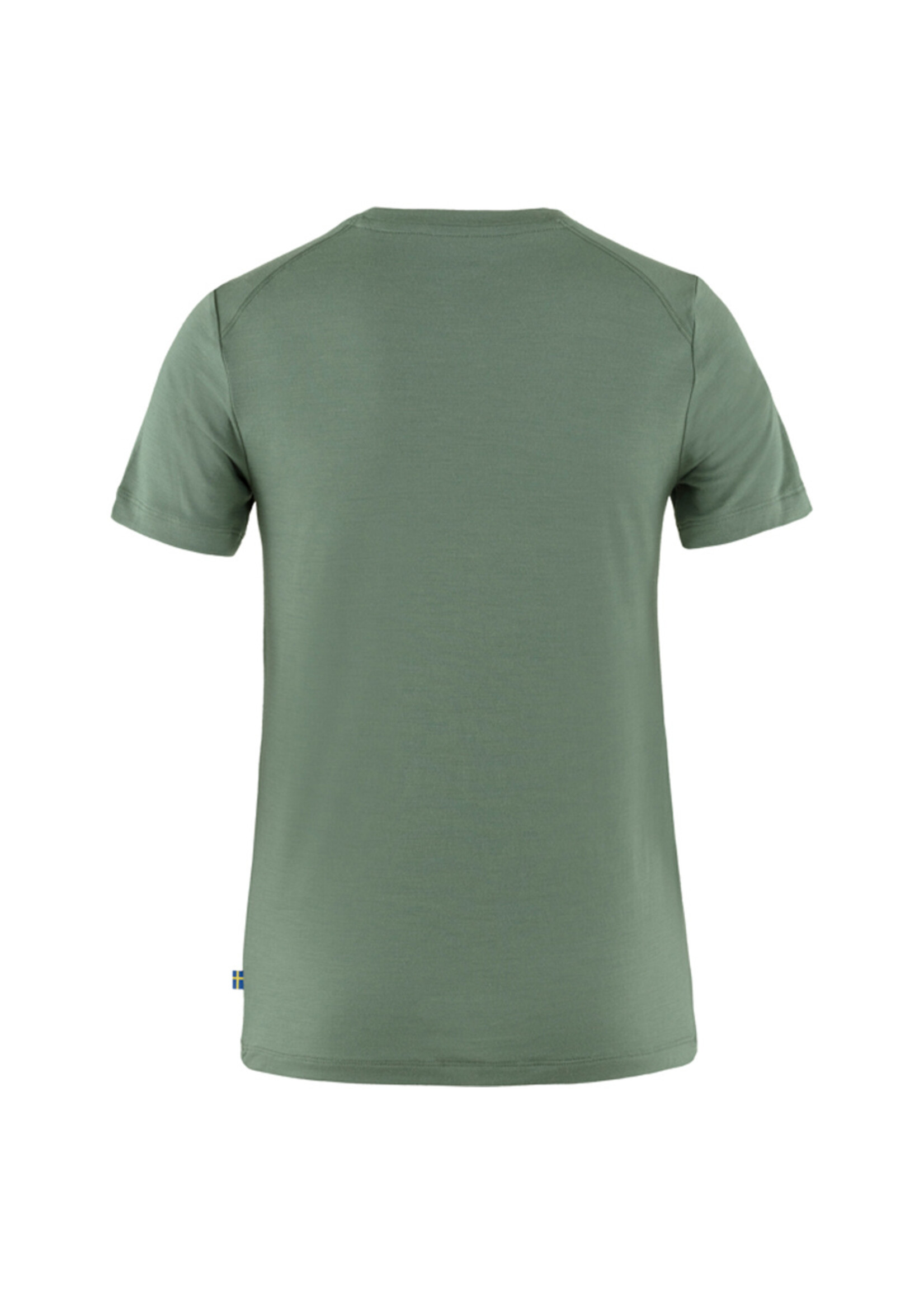 FJALL RAVEN T-shirt ABISKO WOOL FOX / Patina Green-Terracotta (Femme)