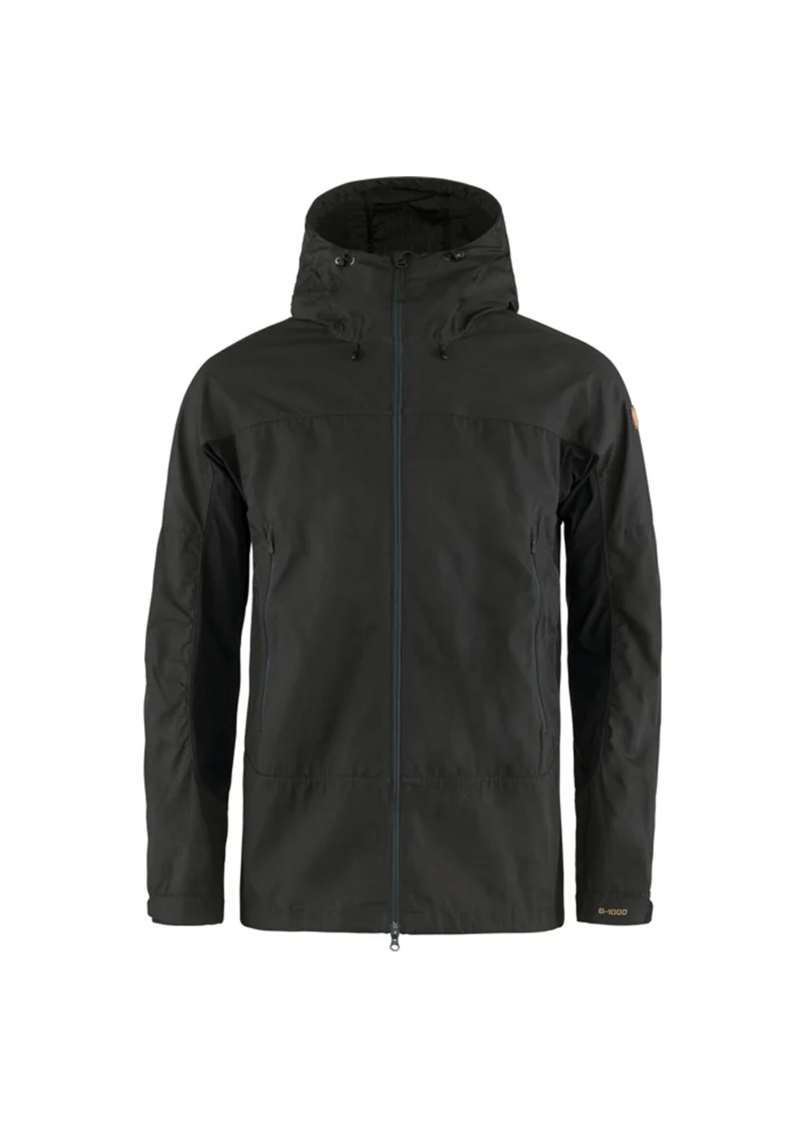 FJALL RAVEN Veste à capuchon ABISKO LITE TREKKING / Dark Grey-Black (Homme)