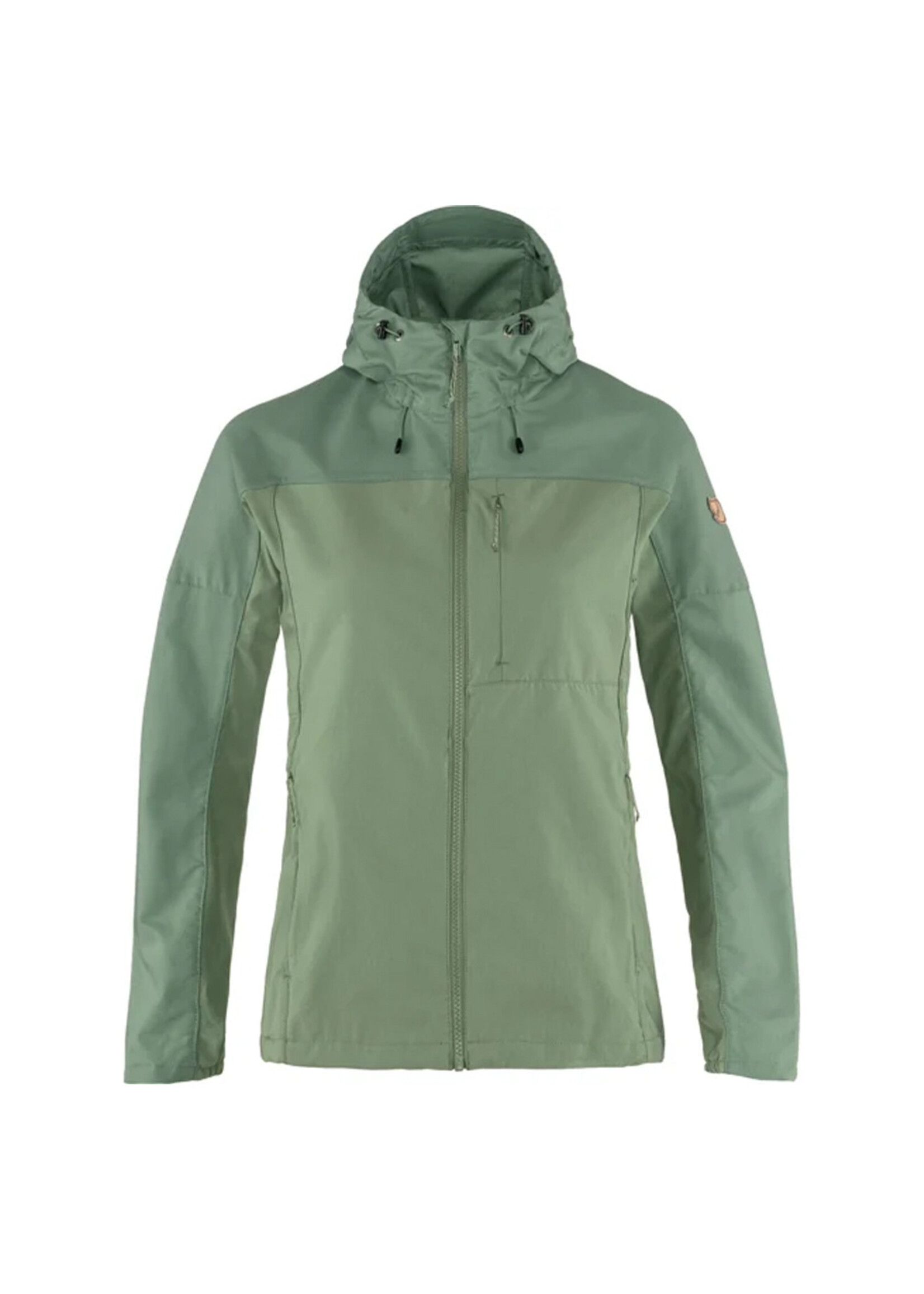 FJALL RAVEN Veste à capuchon ABISKO MIDSUMMER / Jade Green-Patina Green (Femme)