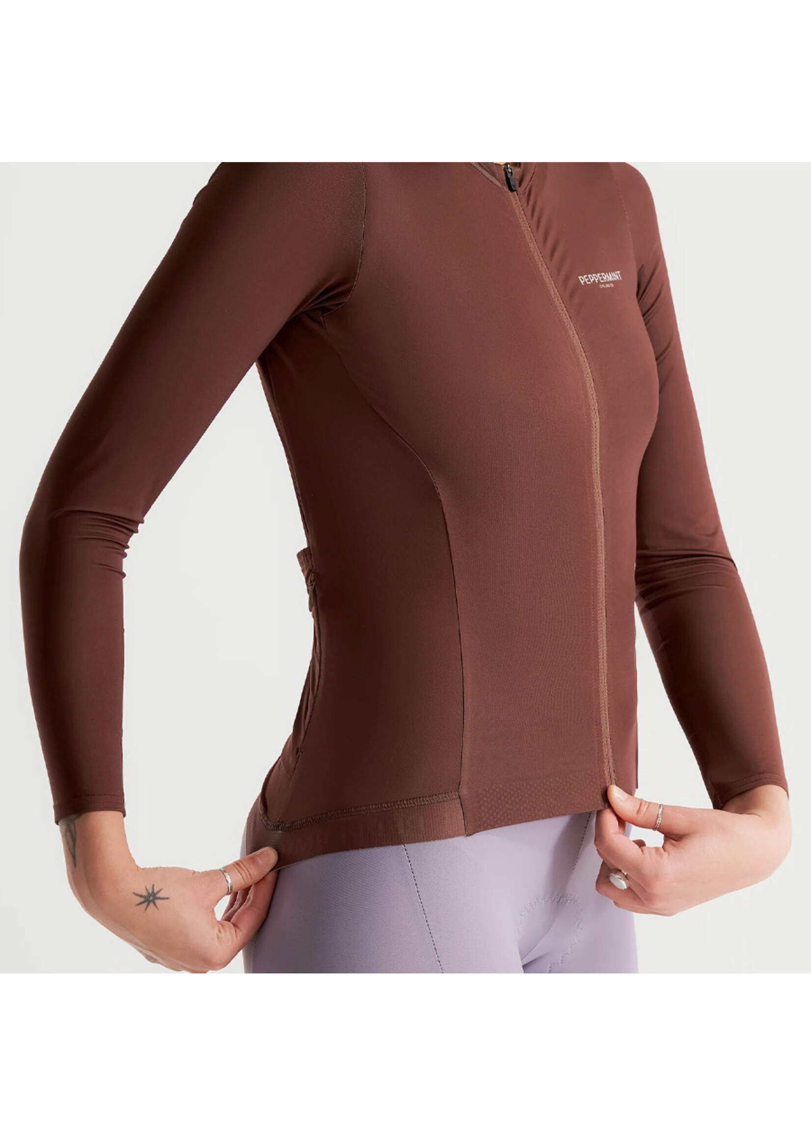 PEPPERMINT Maillot SIGNATURE LONG SLEEVE / Espresso (Femme)