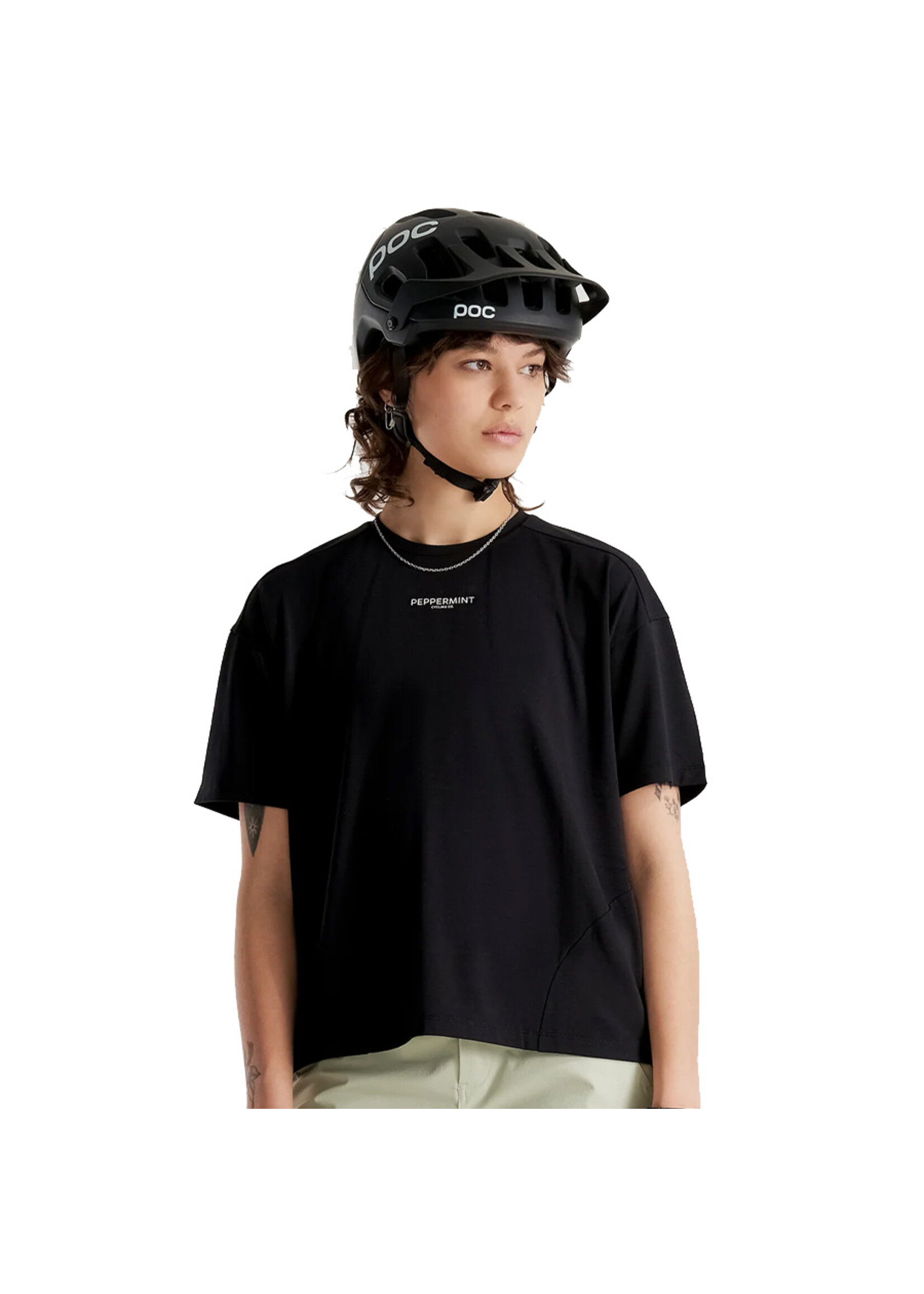 PEPPERMINT Maillot PEAK SHORT SLEEVE / Noir (Femme)