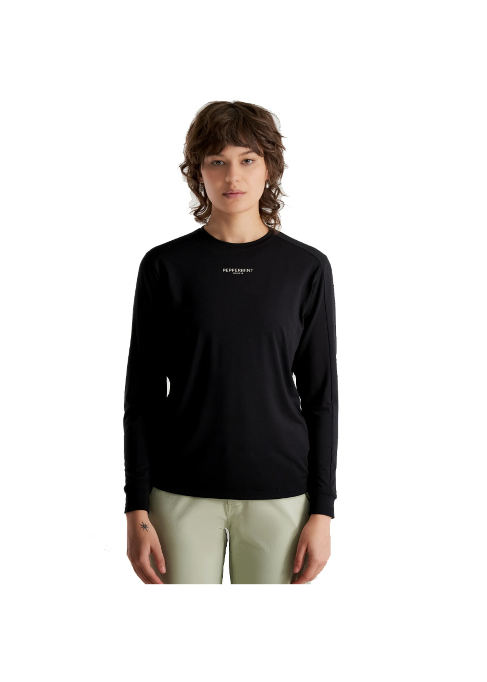 PEPPERMINT Maillot PEAK LONG SLEEVE / Noir (Femme)