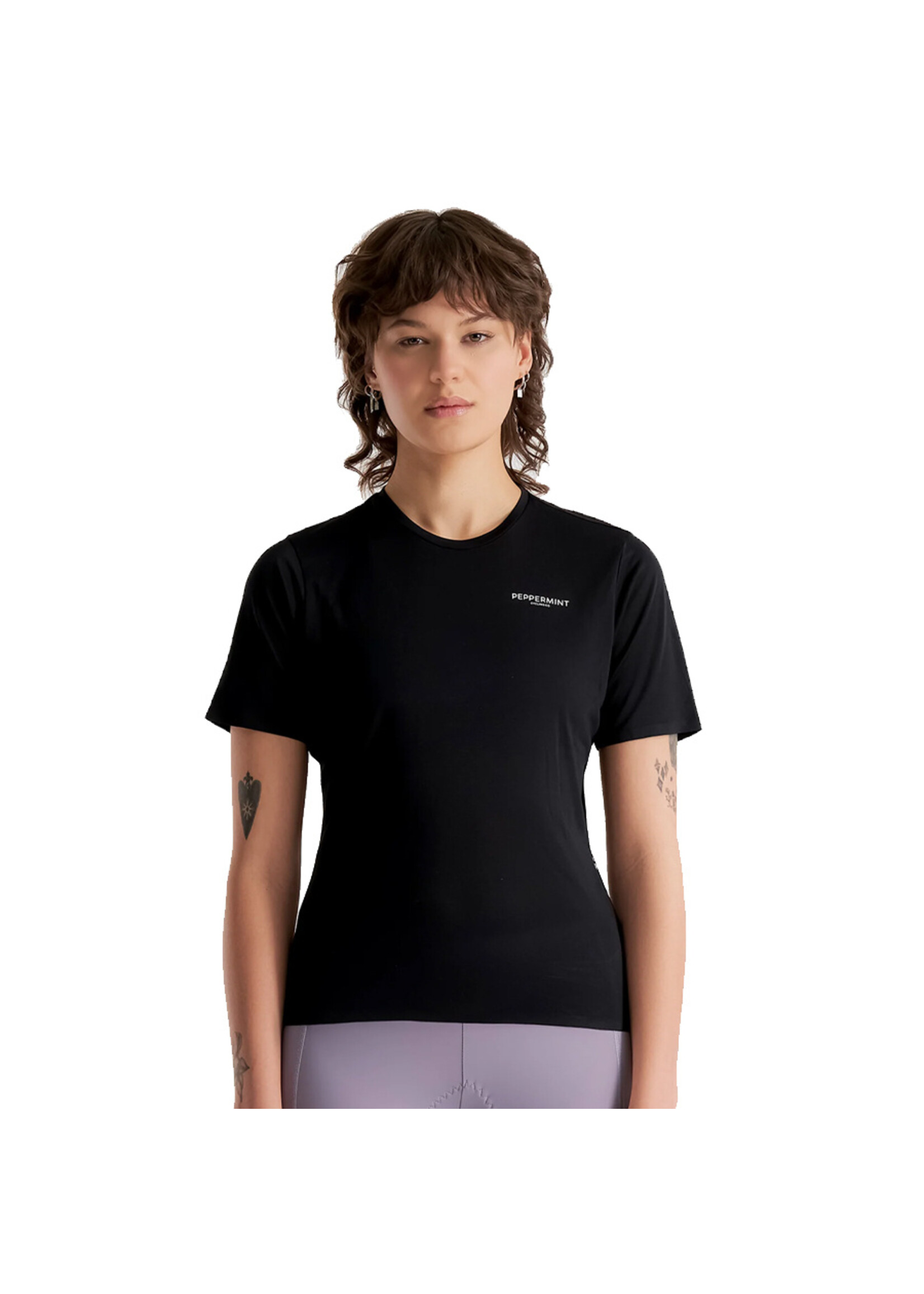 PEPPERMINT T-shirt SIGNATURE SHORT SLEEVE / Noir (Femme)