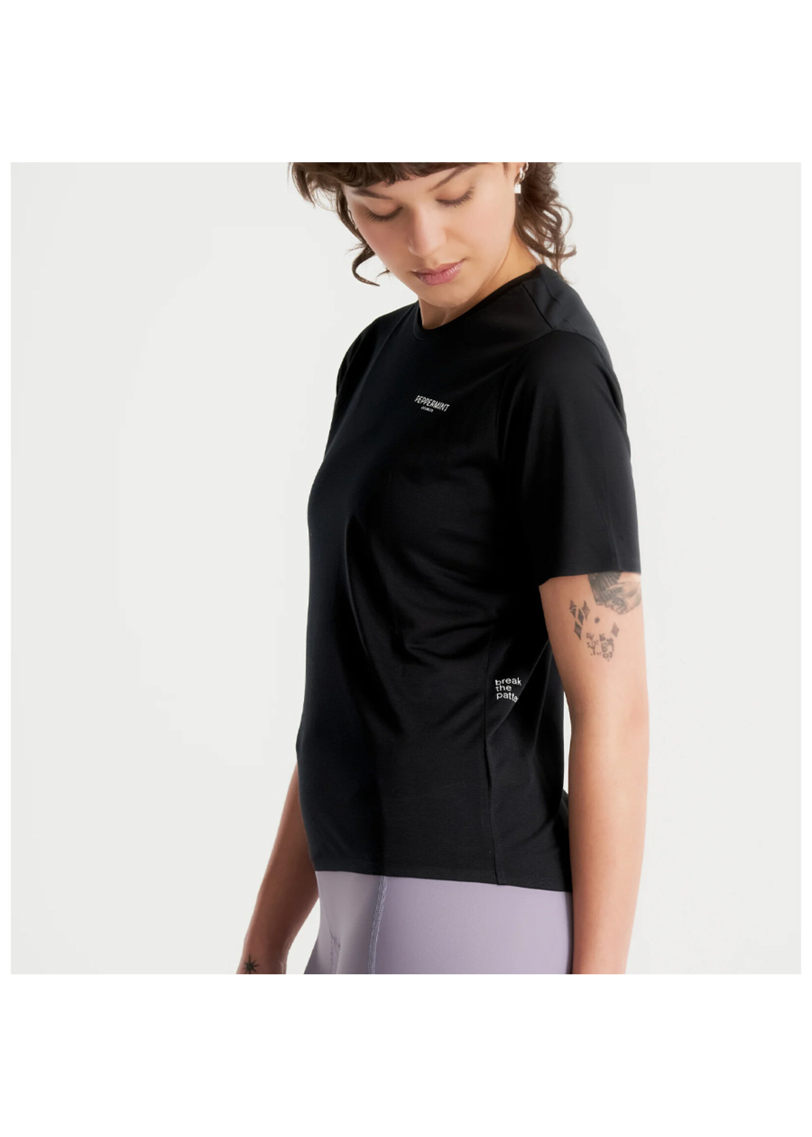 PEPPERMINT T-shirt SIGNATURE SHORT SLEEVE / Noir (Femme)