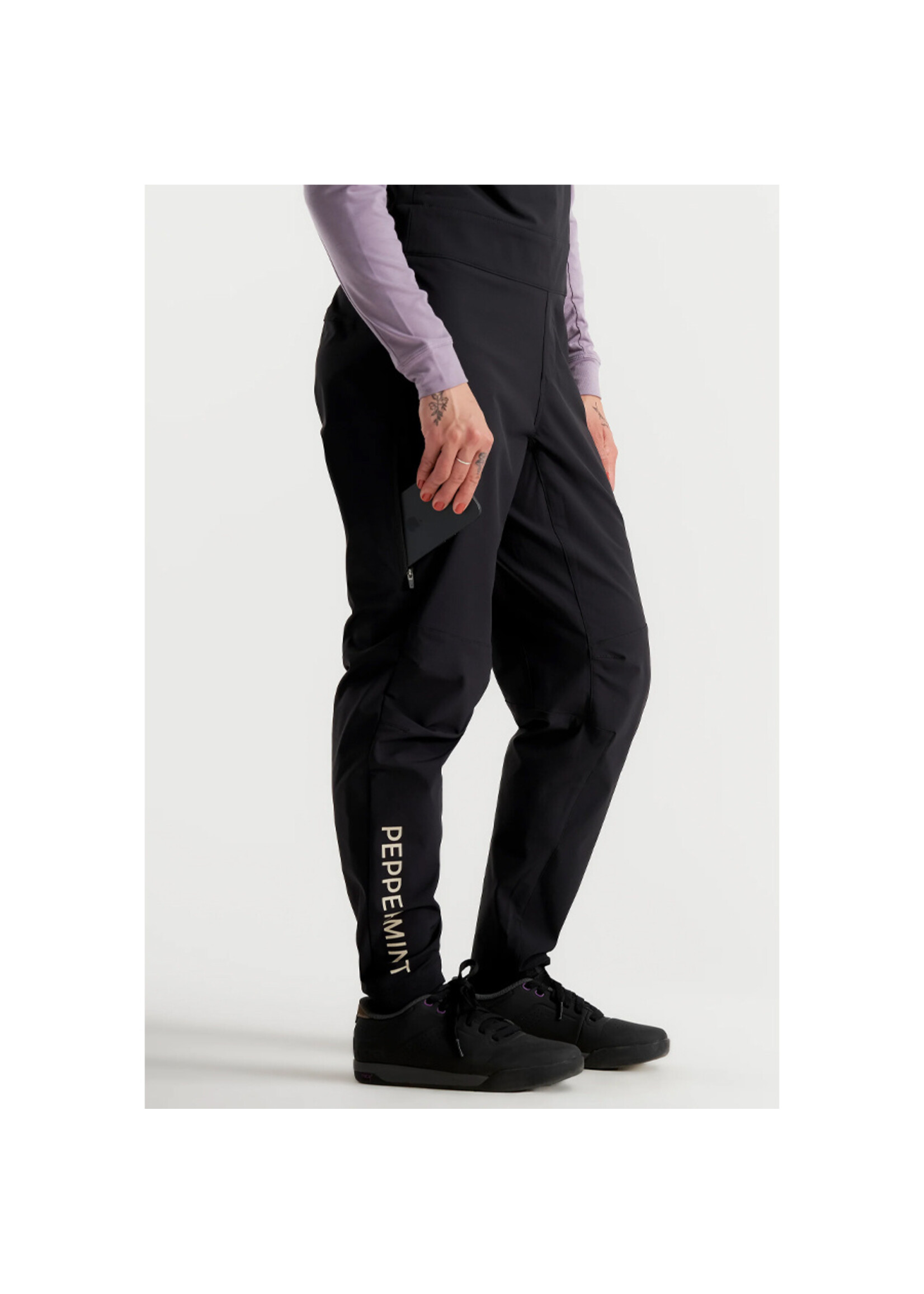 PEPPERMINT Pantalon MTB SIGNATURE OVERALL / Noir (Femme)