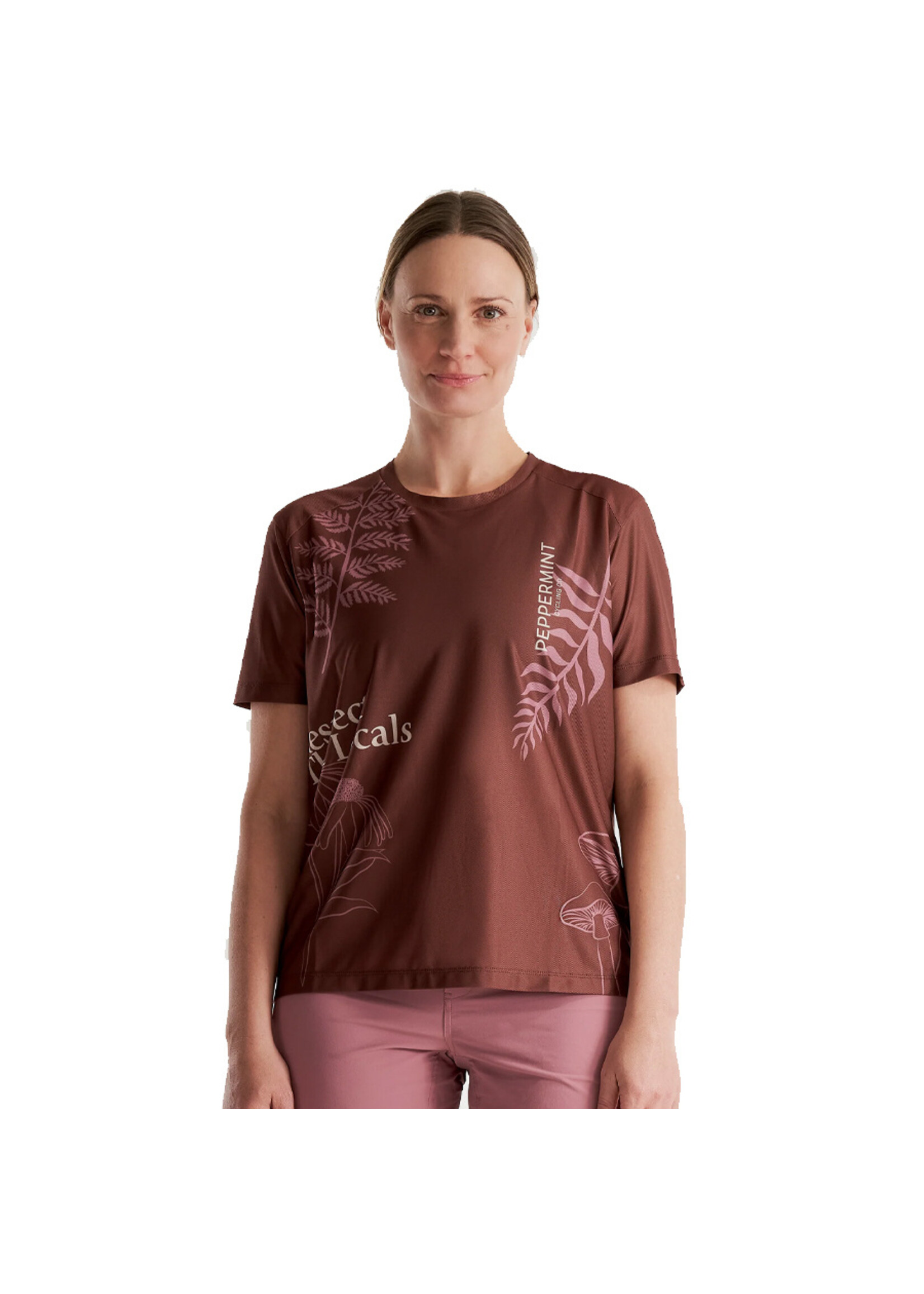 PEPPERMINT T-shirt TRAIL SHORT SLEEVE / Espresso (Femme)