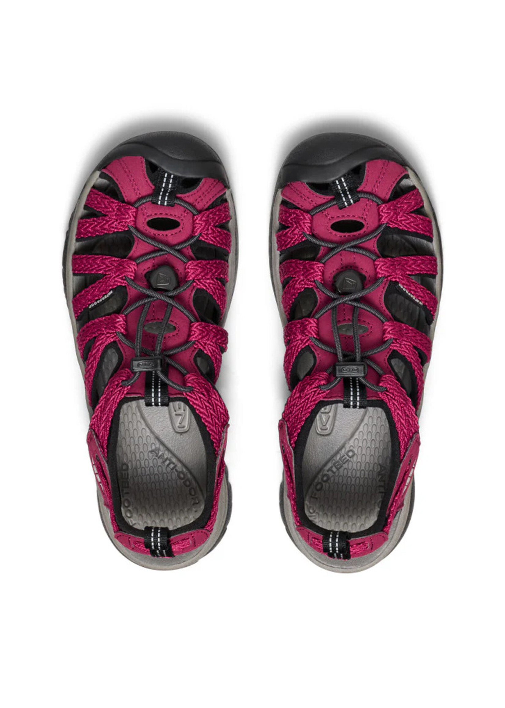 KEEN Sandales WHISPER / Beaujolais-black (Femme)