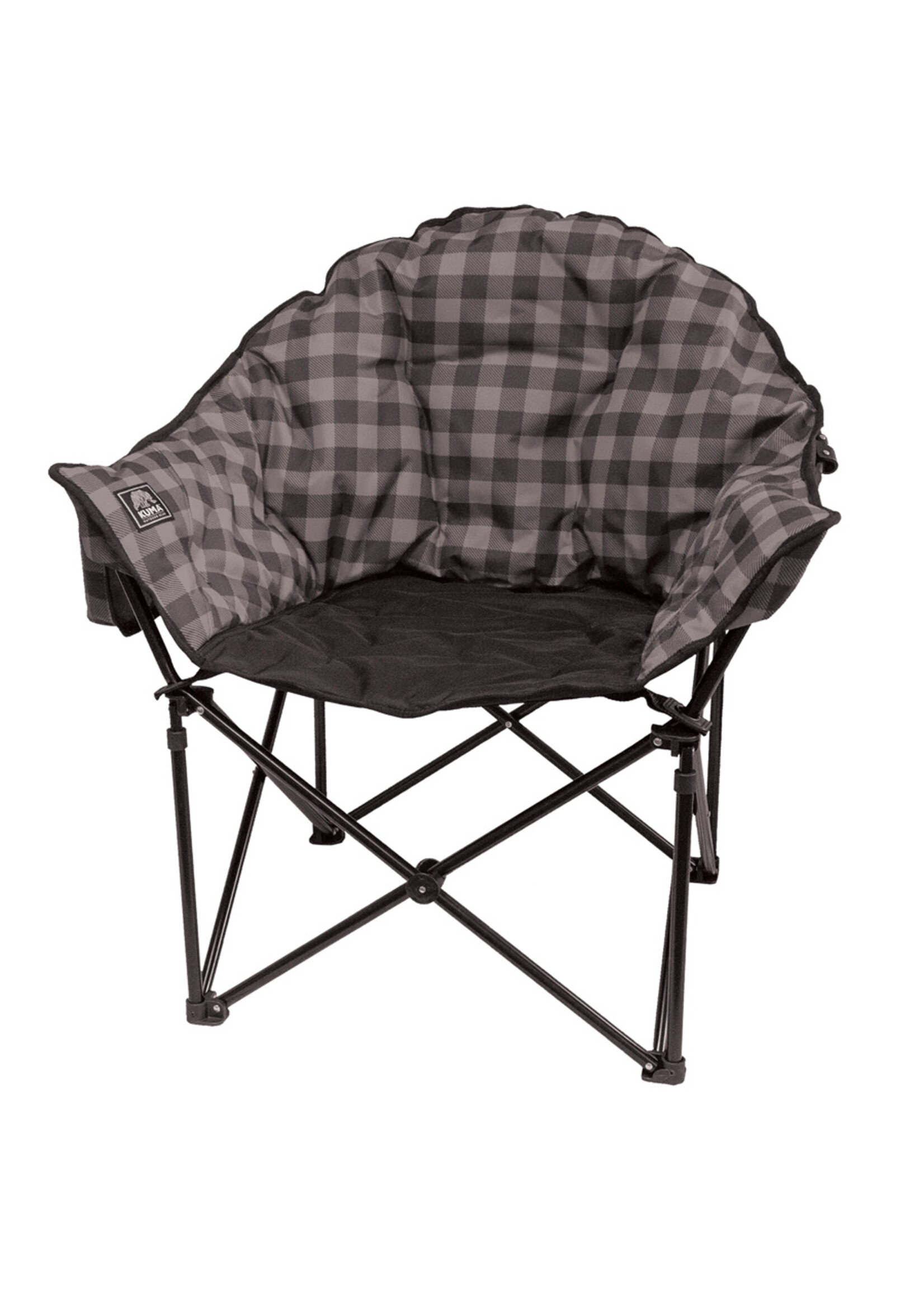 KUMA Chaise LAZY BEAR / Grey-Black Plaid