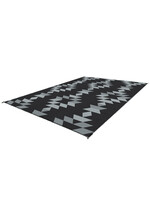 KUMA Tapis d'extérieur 9' x 9' MONTERREY BOHO / Black-Grey