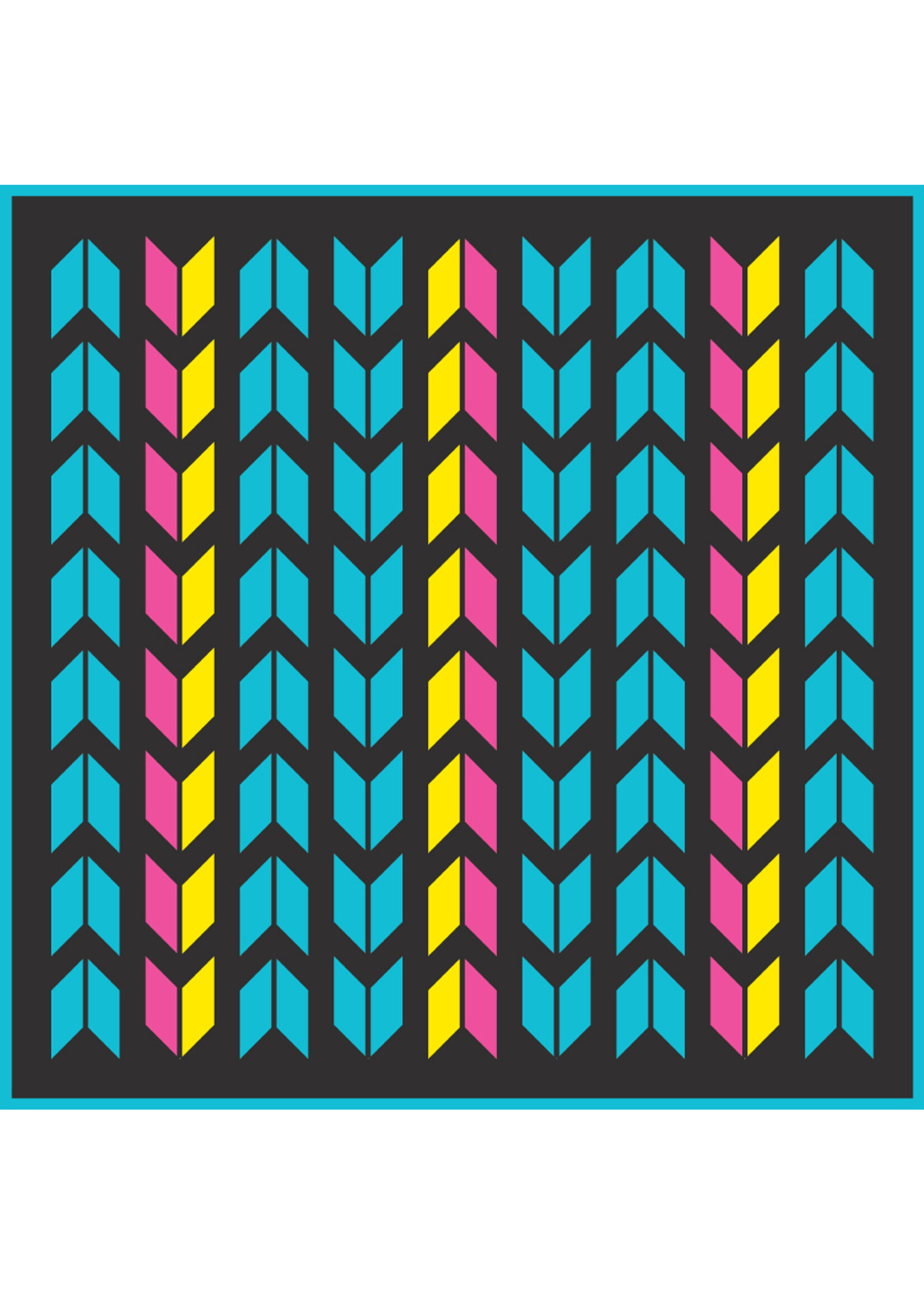 KUMA Tapis d'extérieur CHEVERON 9' x 9' / Lollipop