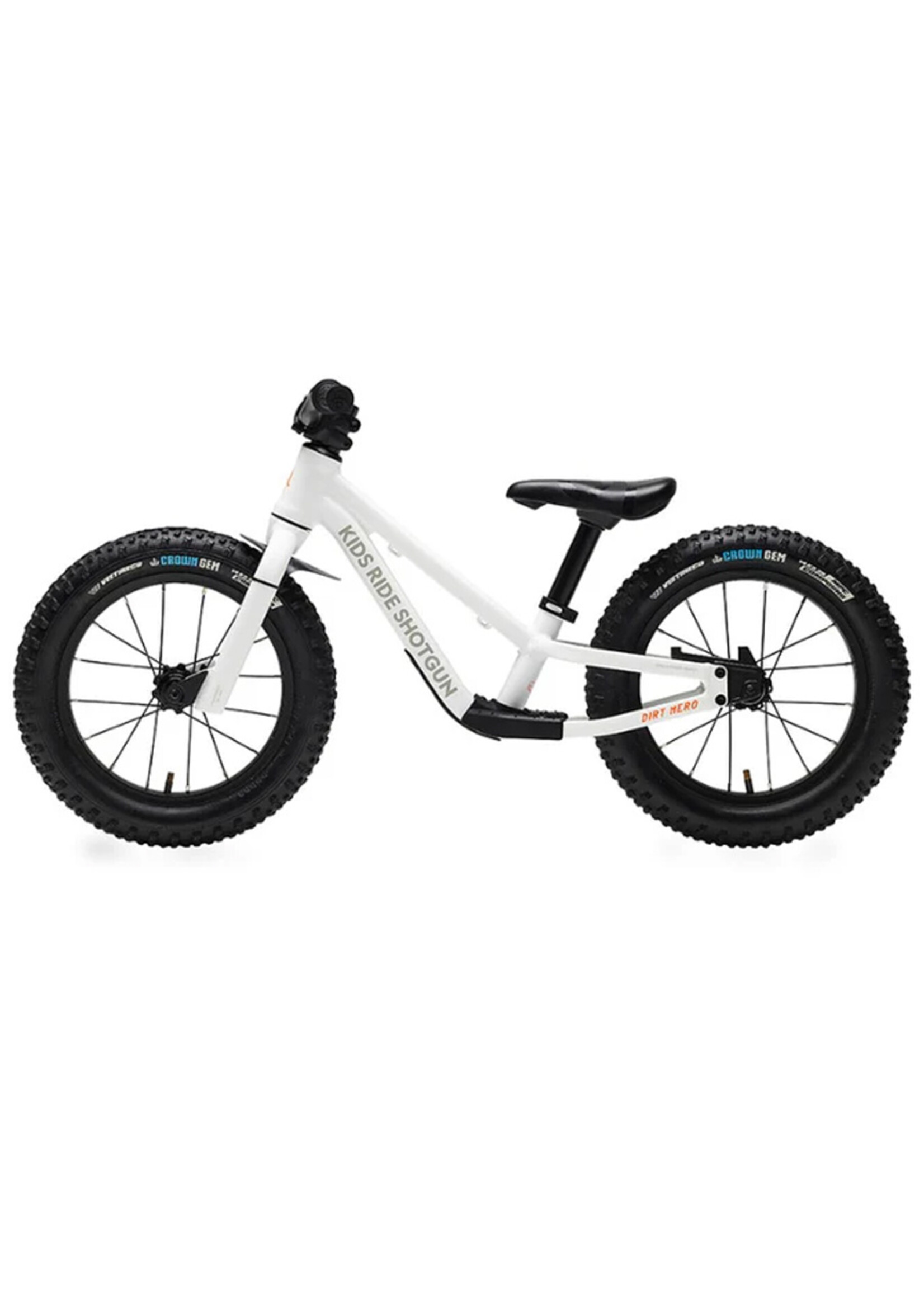KIDS RIDE SHOTGUN Vélo d'entrainement Dirt Hero 12'' / Blanc
