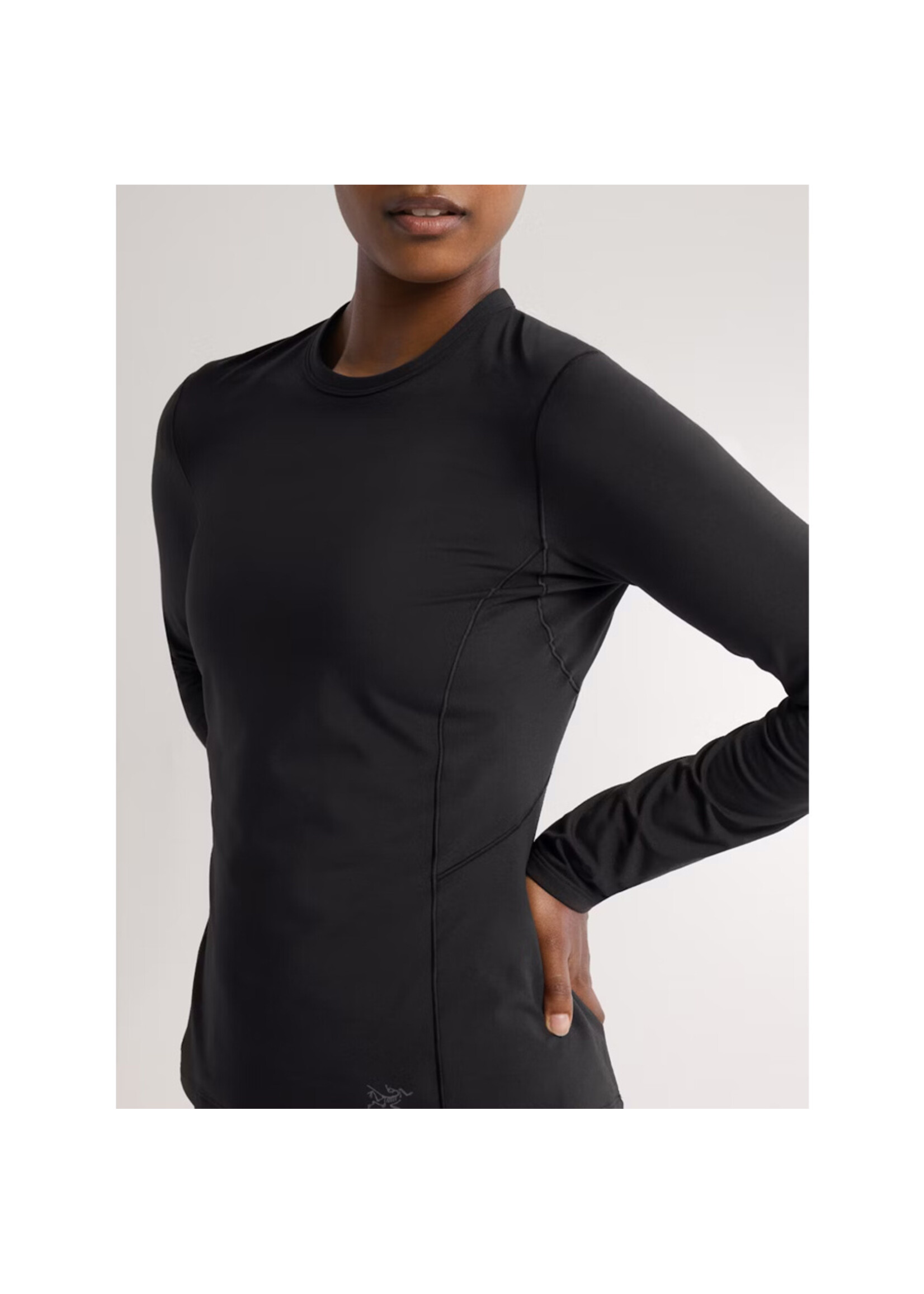 ARC'TERYX Haut à col rond Rho / Noir (Femme)
